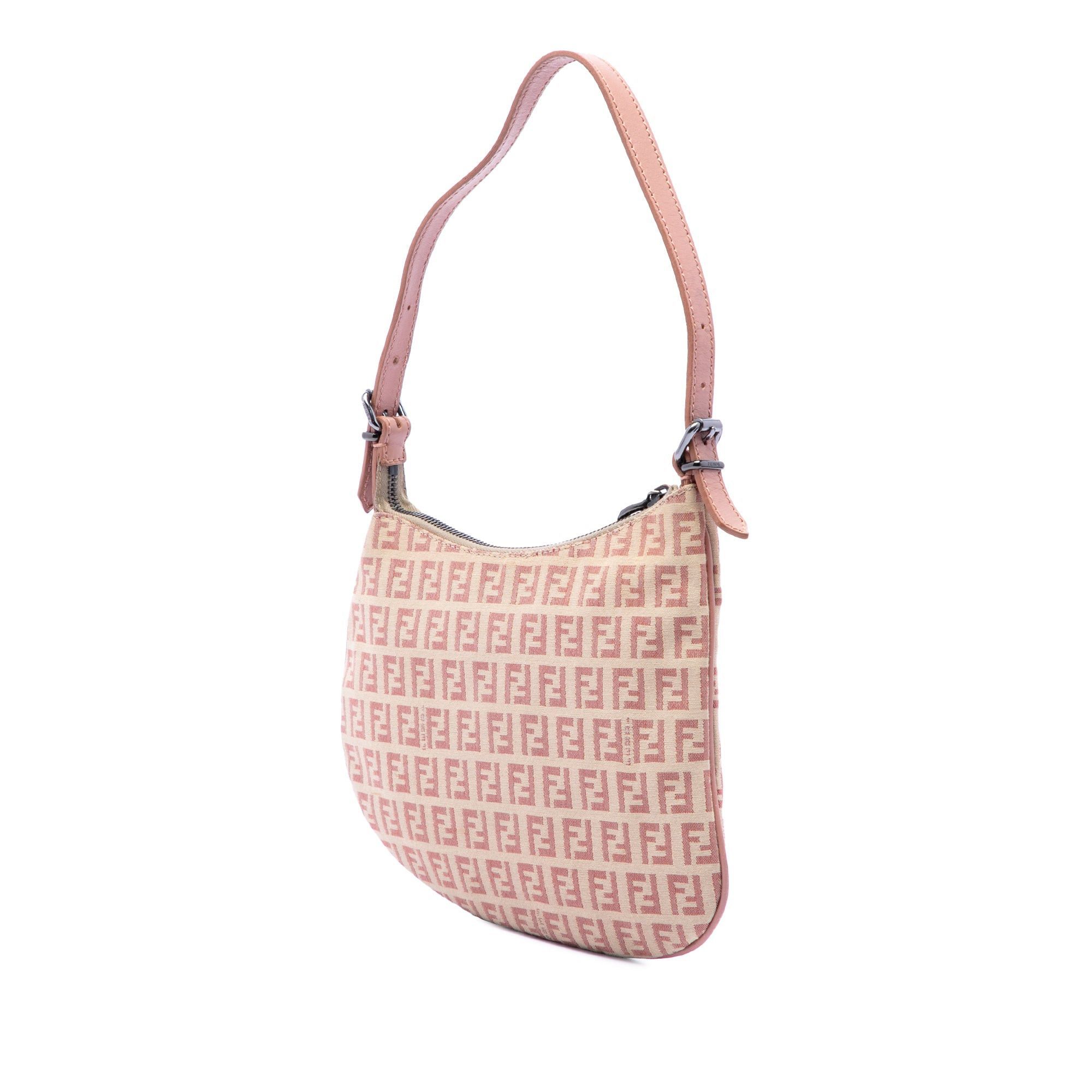 Fendi Zucchino Canvas Oyster Shoulder Bag Size ONE SIZE - 2 Thumbnail