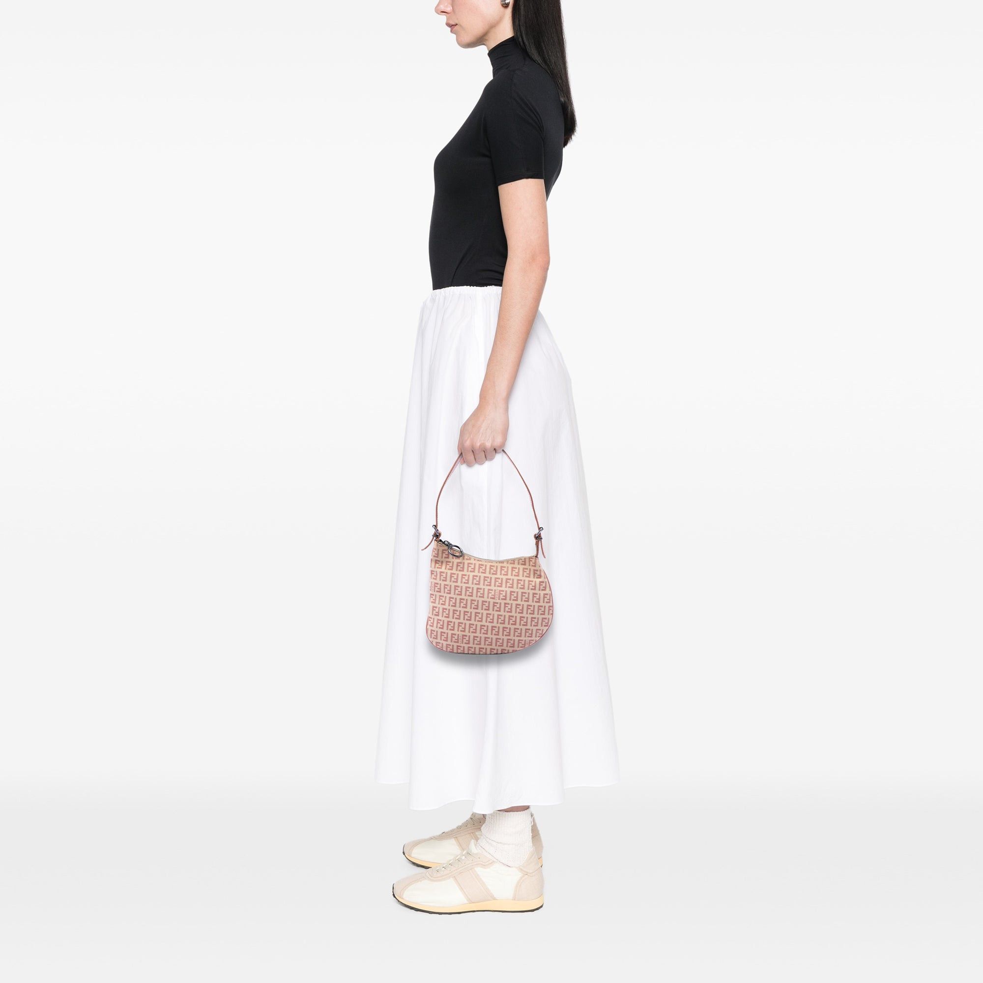 Fendi Zucchino Canvas Oyster Shoulder Bag Size ONE SIZE - 6 Thumbnail