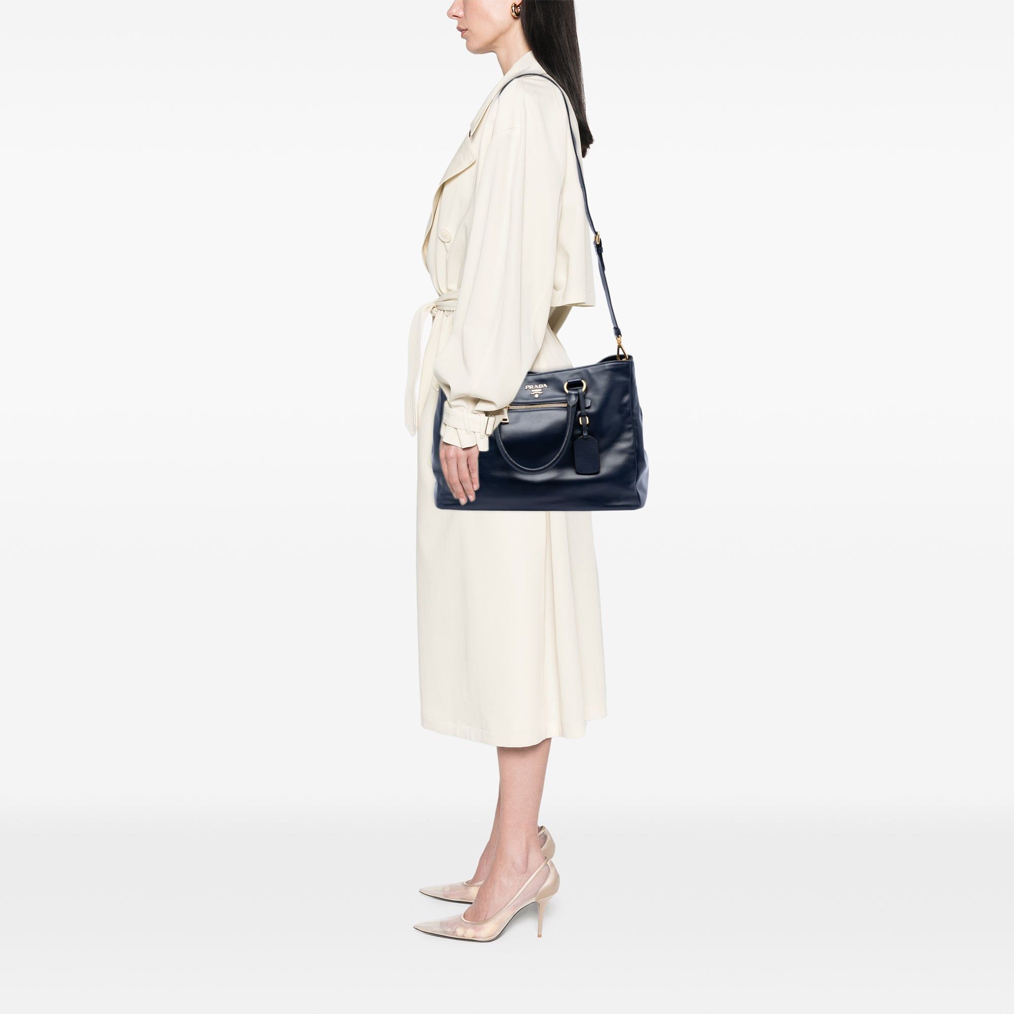 Prada Soft Calfskin Shopping Tote Size ONE SIZE - 6 Thumbnail