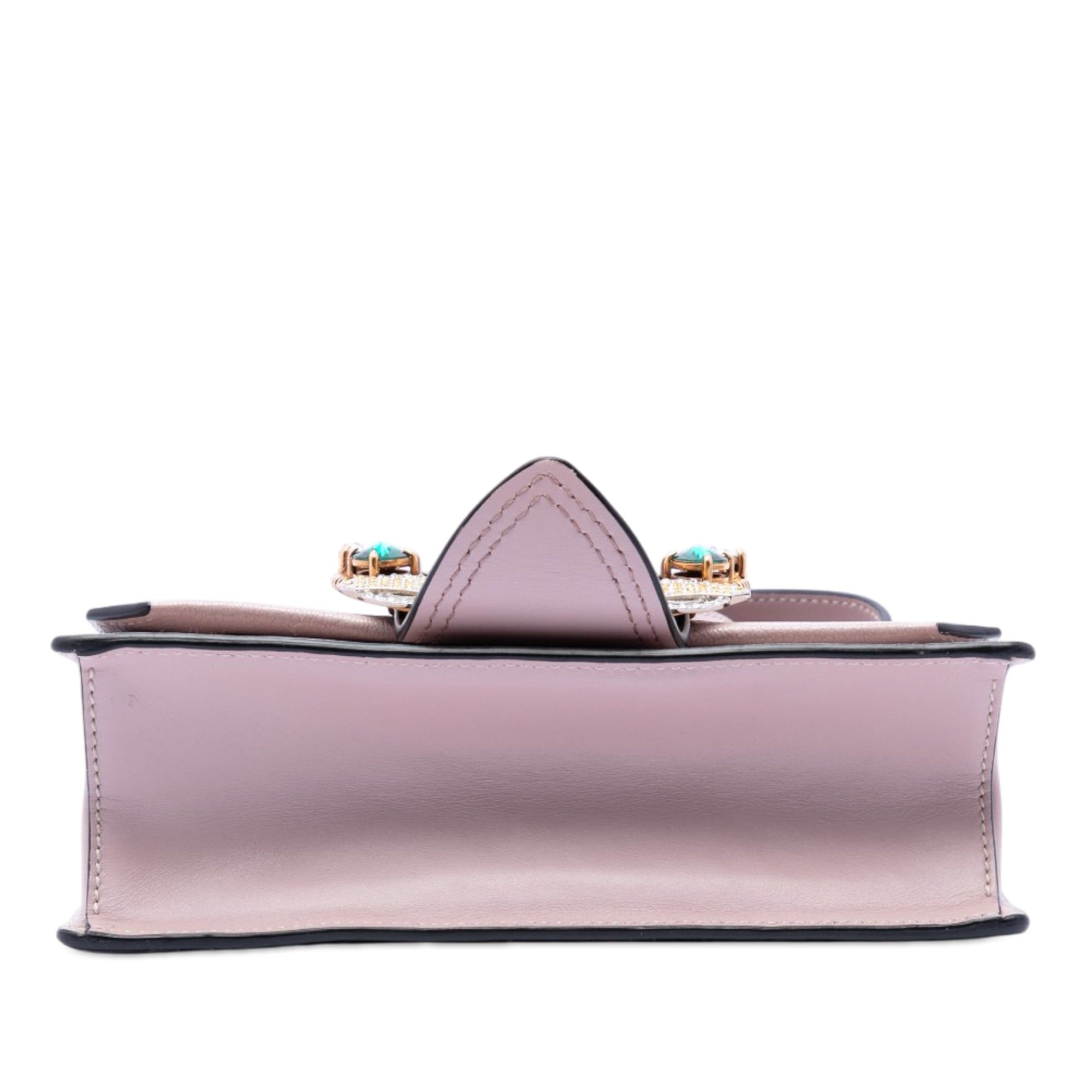 Miu Miu Goatskin Madras Soft Calf Crystal Embellished Crossbody Size ONE SIZE - 3 Thumbnail