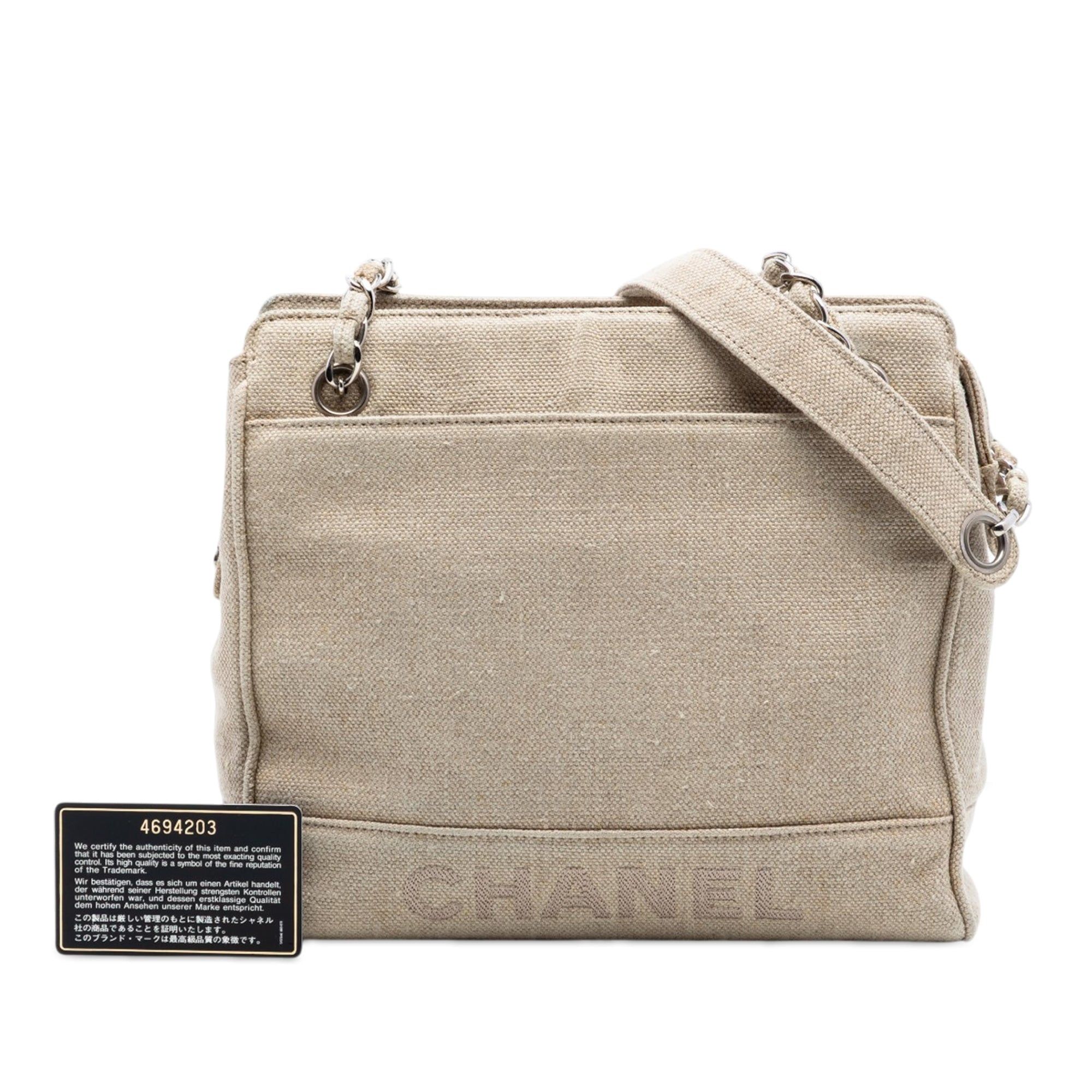 Chanel Petite Canvas Shopping Tote Size ONE SIZE - 7 Thumbnail