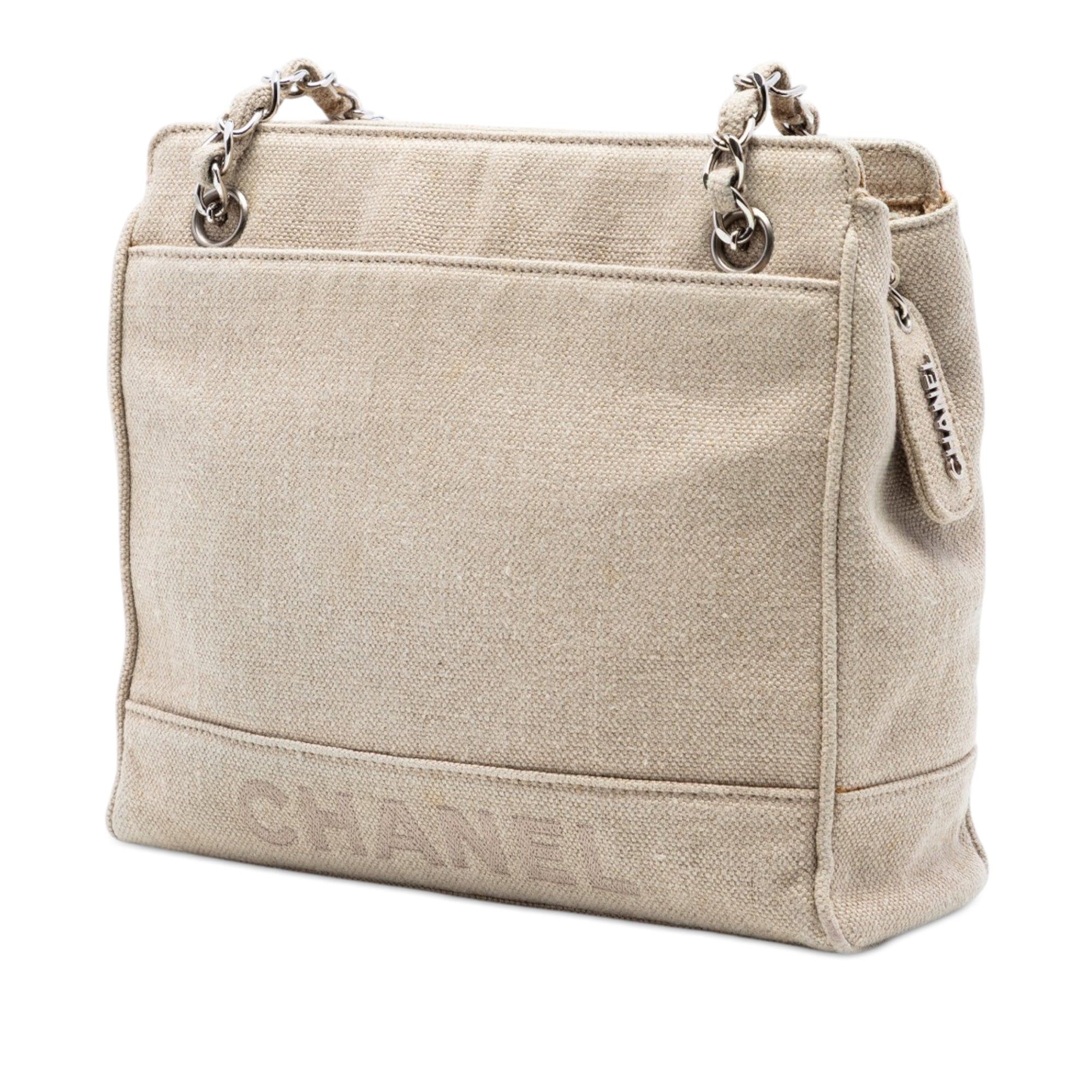 Chanel Petite Canvas Shopping Tote Size ONE SIZE - 2 Thumbnail