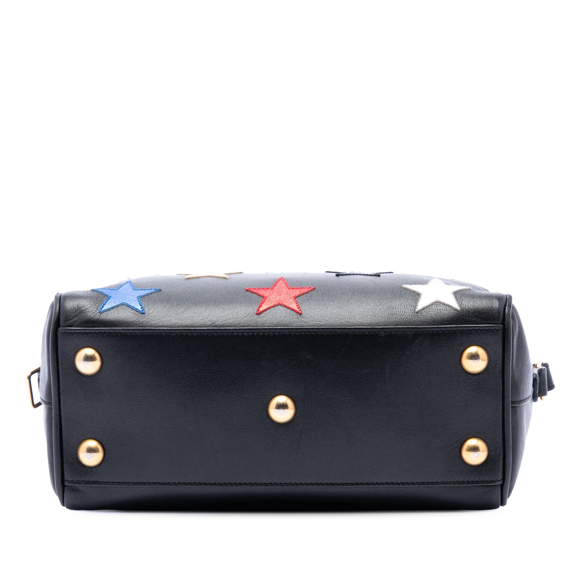 Saint Laurent Paris Baby Leather Star Patchwork Classic Duffle Satchel Size ONE SIZE - 3 Thumbnail