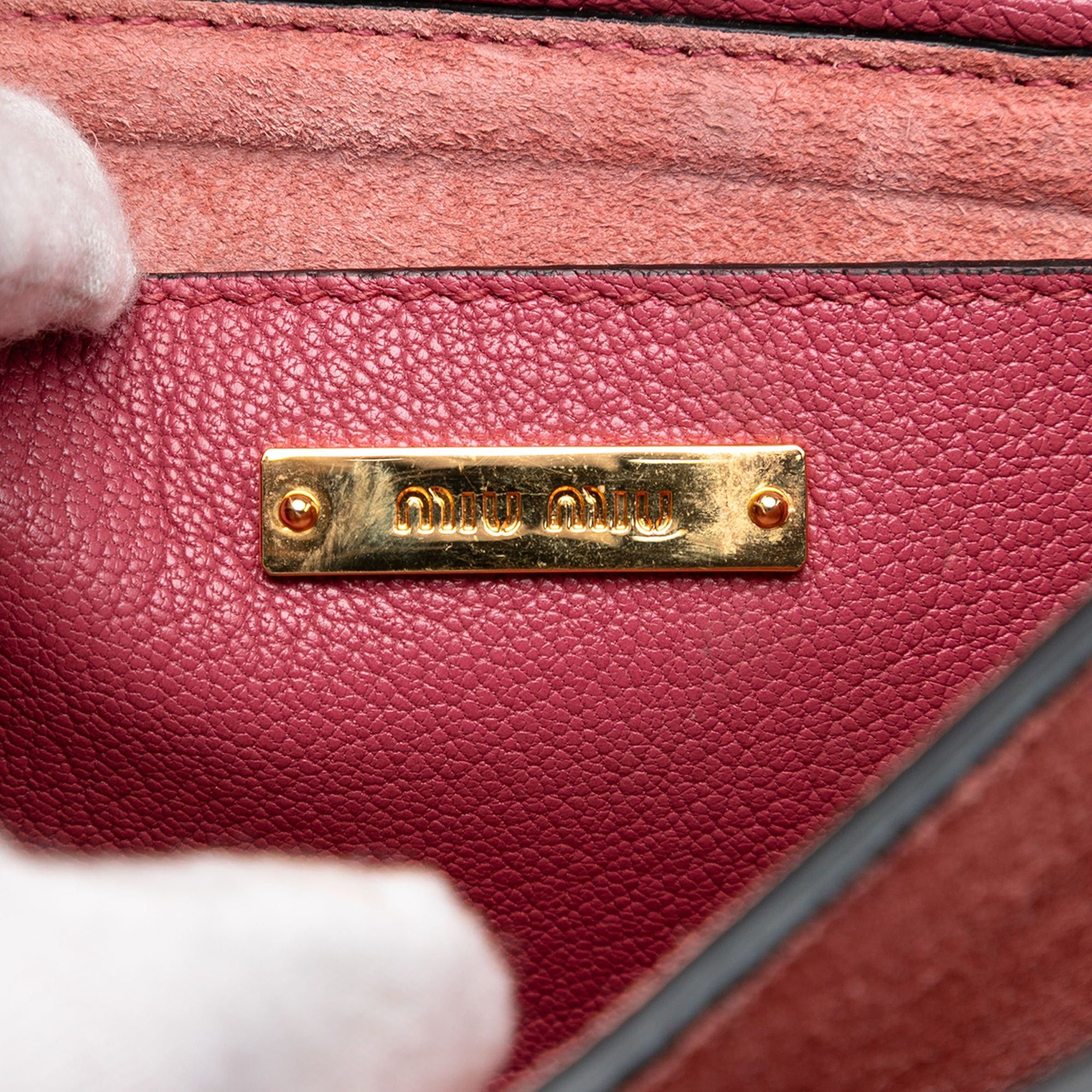Miu Miu Goatskin Madras Crossbody Size ONE SIZE - 5 Thumbnail