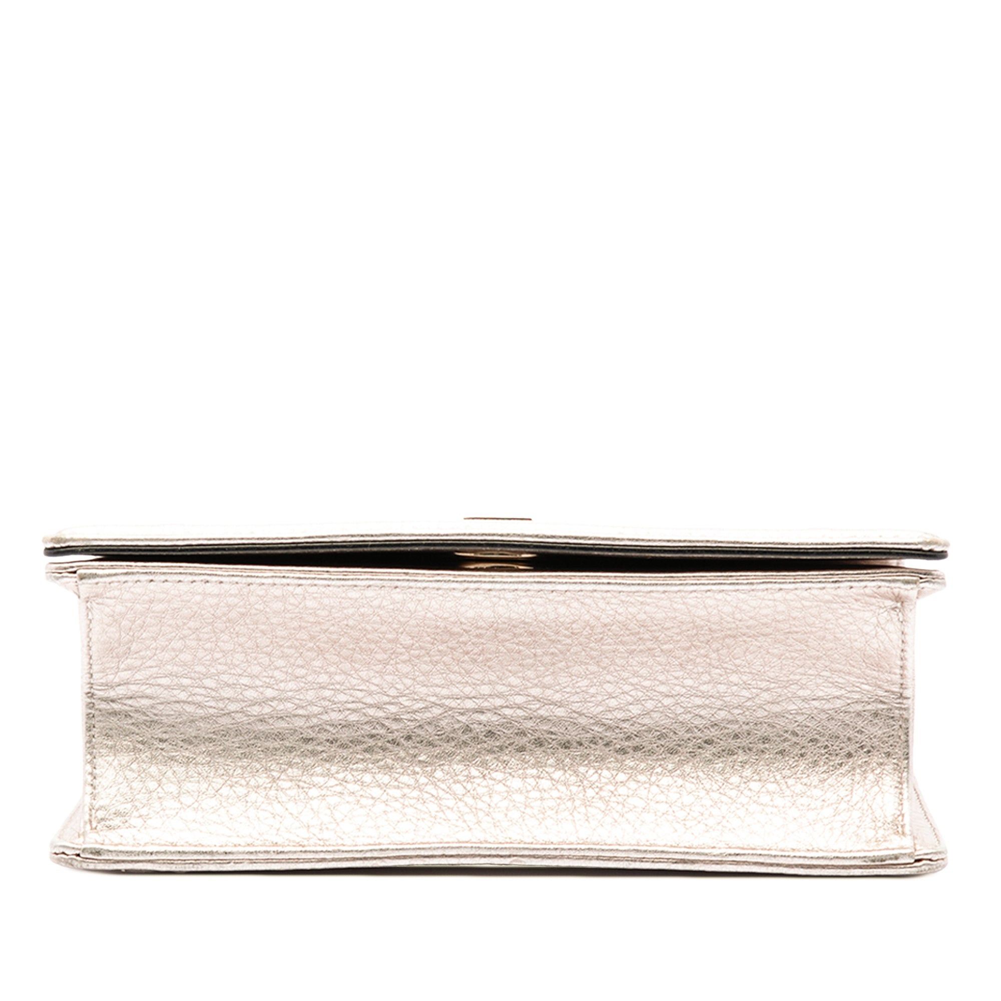 Dior Small Metallic Grained Calfskin Diorama Flap Size ONE SIZE - 3 Thumbnail
