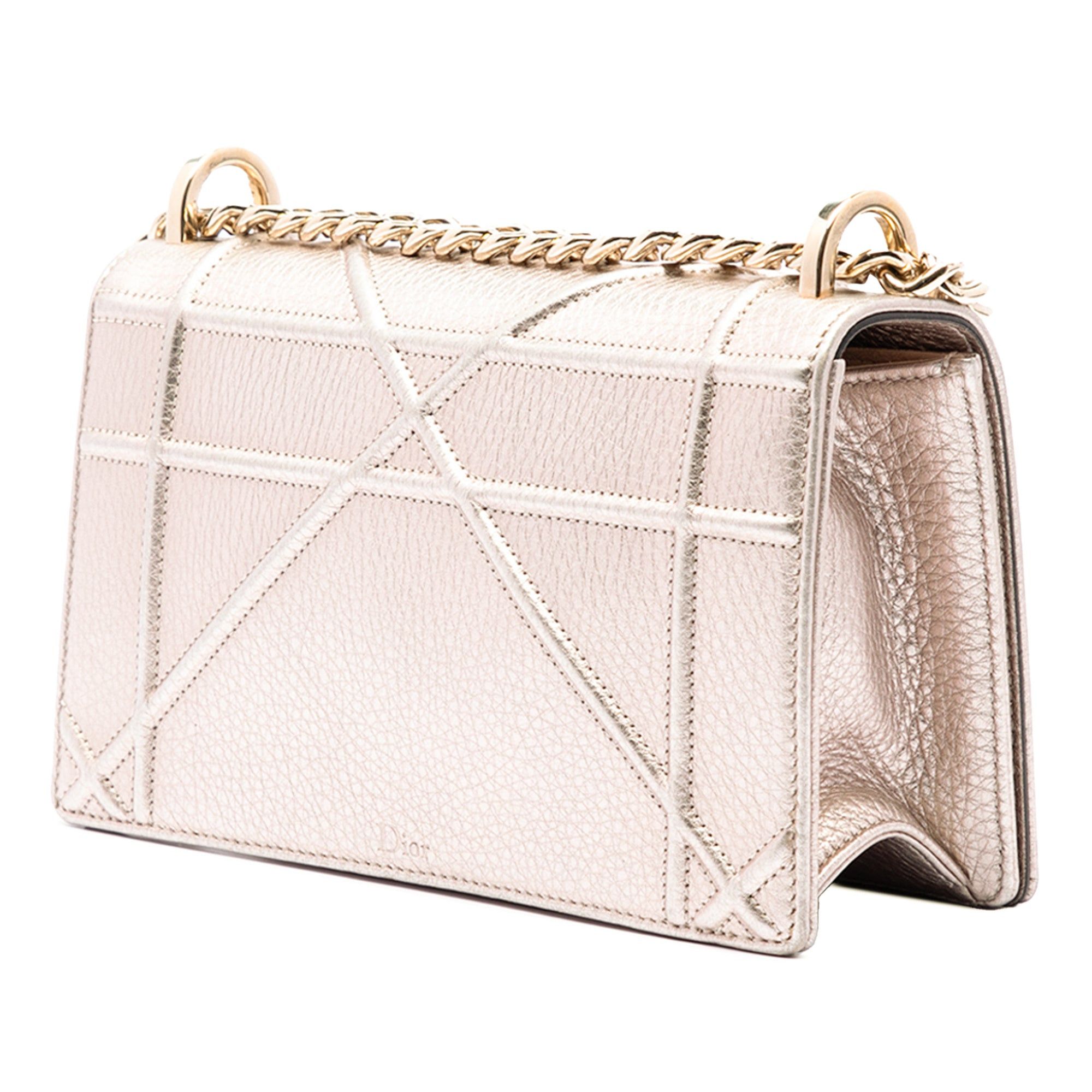 Dior Small Metallic Grained Calfskin Diorama Flap Size ONE SIZE - 2 Thumbnail