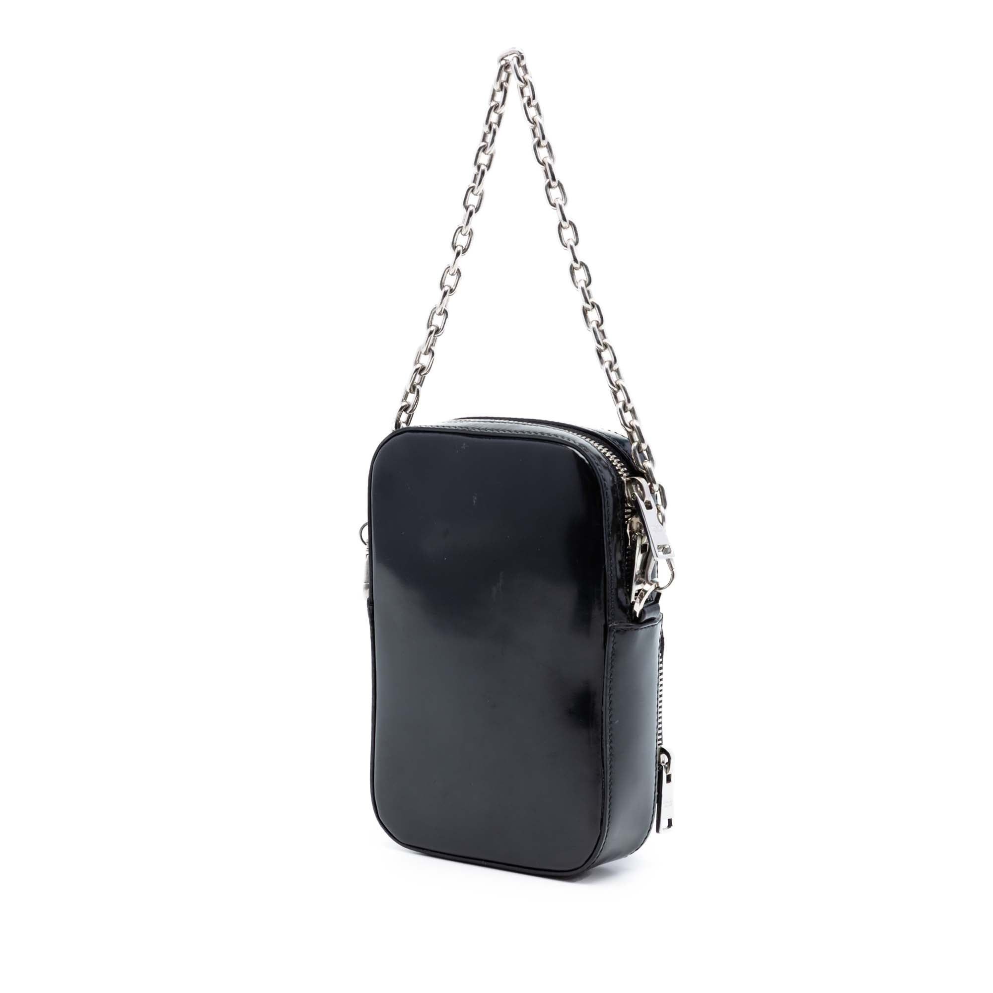 Prada Mini Brushed Leather Phone Pouch Size ONE SIZE - 2 Thumbnail