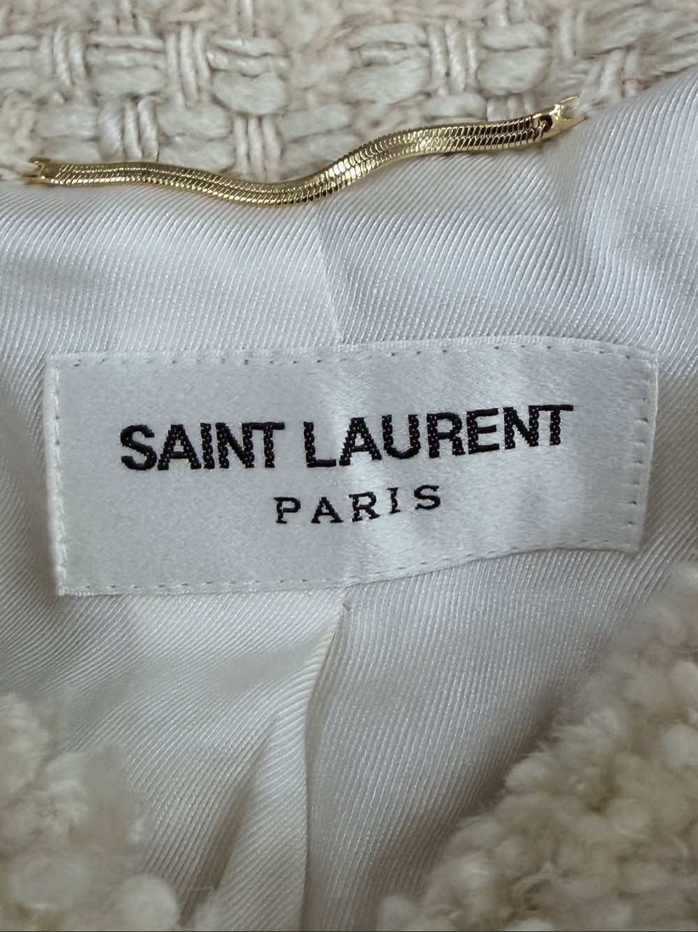 Saint Laurent Paris Saint Laurent Tweed Jacket FR 40 Size M / US 6-8 / IT 42-44 - 3 Thumbnail