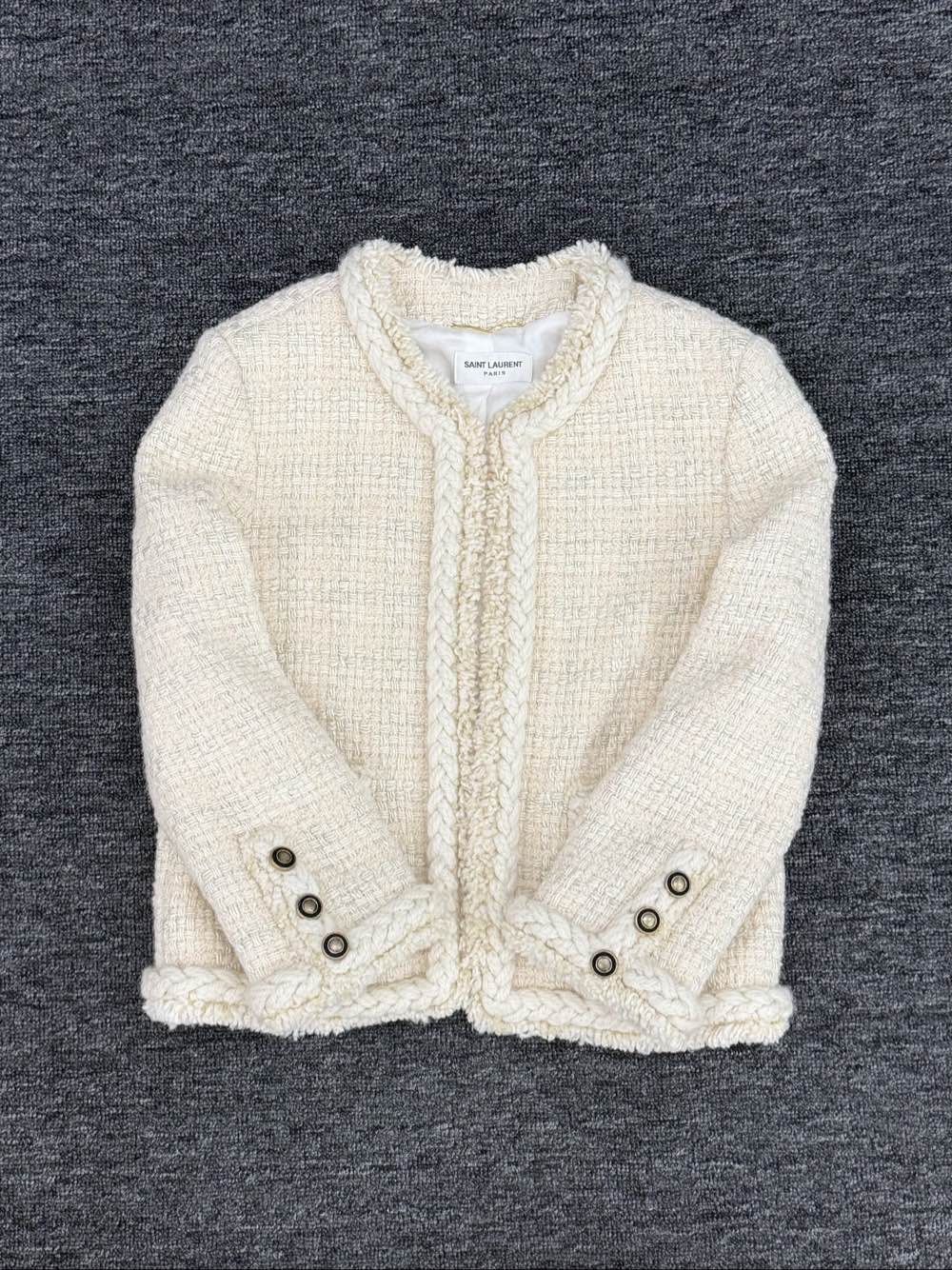 Saint Laurent Paris Saint Laurent Tweed Jacket FR 40 Size M / US 6-8 / IT 42-44 - 4 Thumbnail