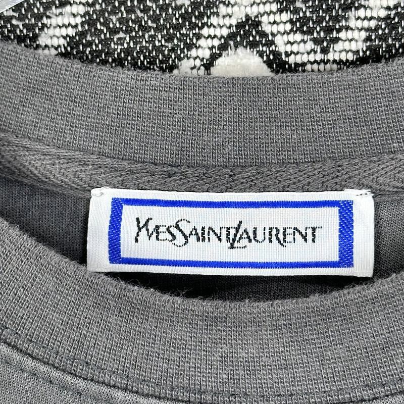 Saint Laurent Paris Saint Laurent Embroidered Logo Sweatshirt Size M Size US M / EU 48-50 / 2 - 3 Thumbnail