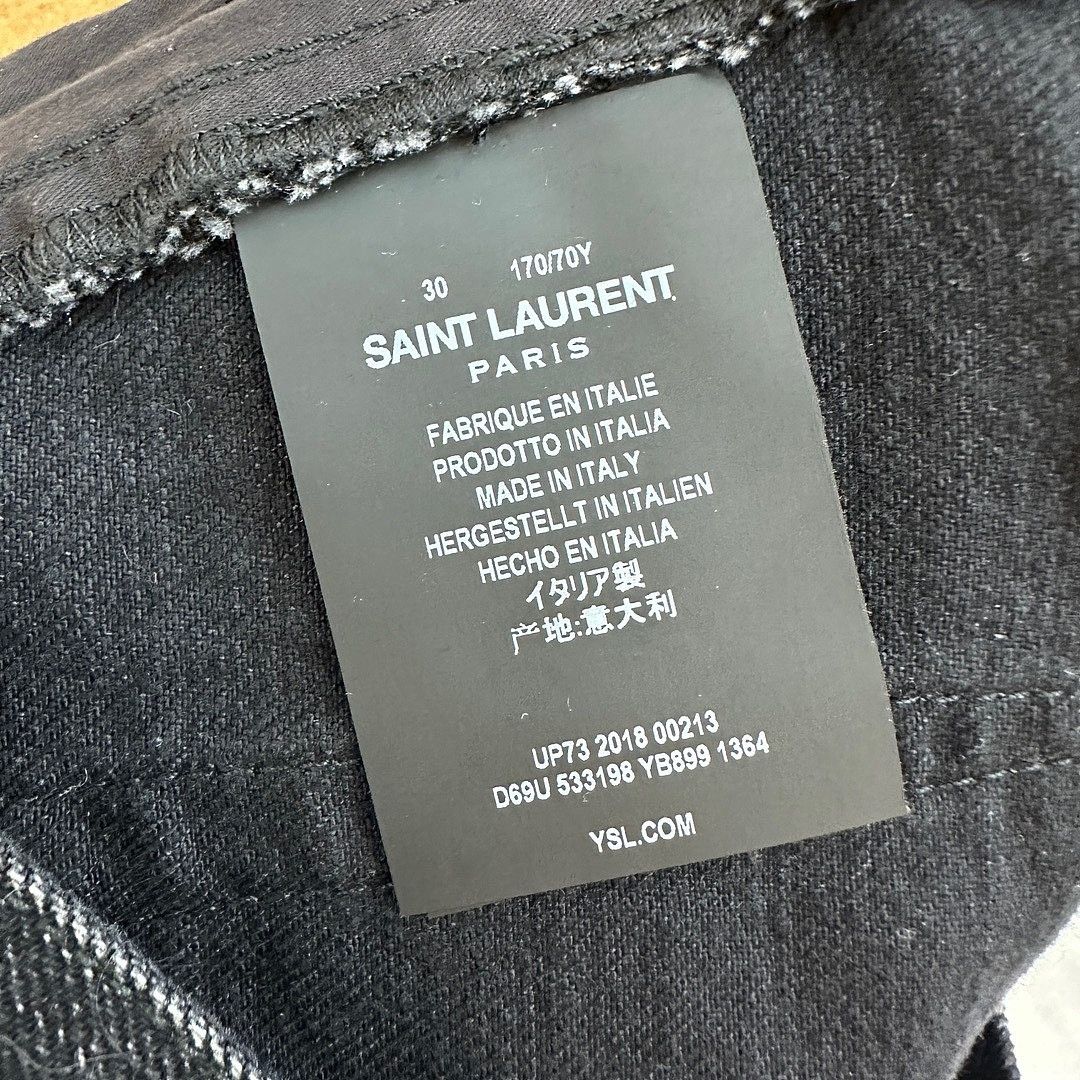Saint Laurent Paris Saint Laurent Black Denim Mini Skirt Size 30 Size 30" / US 8 / IT 44 - 7 Thumbnail