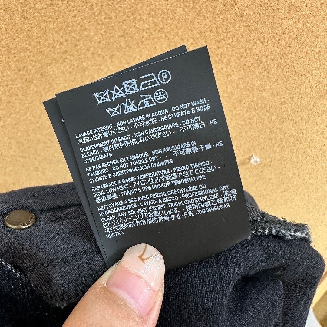 Saint Laurent Paris Saint Laurent Black Denim Mini Skirt Size 30 Size 30" / US 8 / IT 44 - 9 Thumbnail