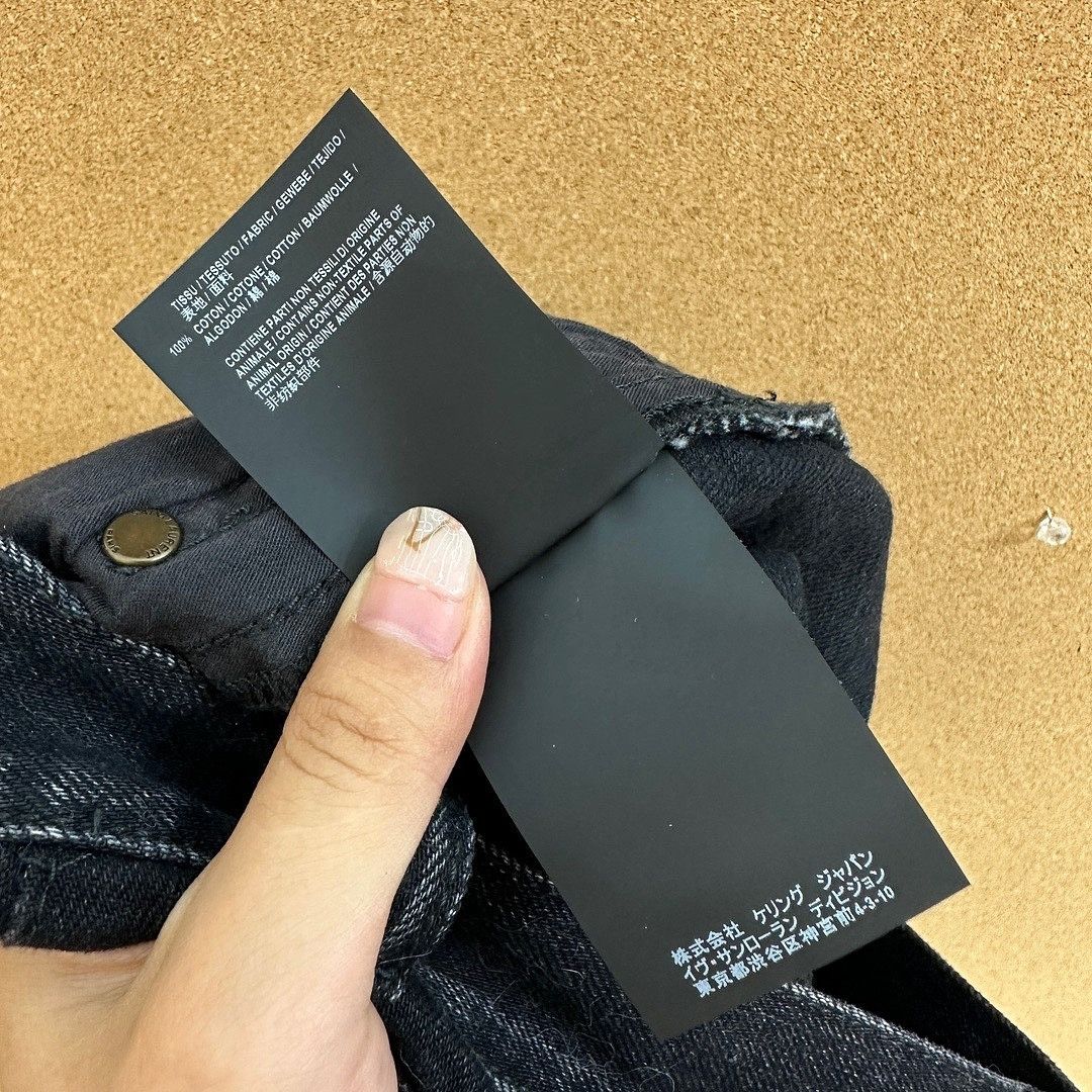 Saint Laurent Paris Saint Laurent Black Denim Mini Skirt Size 30 Size 30" / US 8 / IT 44 - 8 Thumbnail