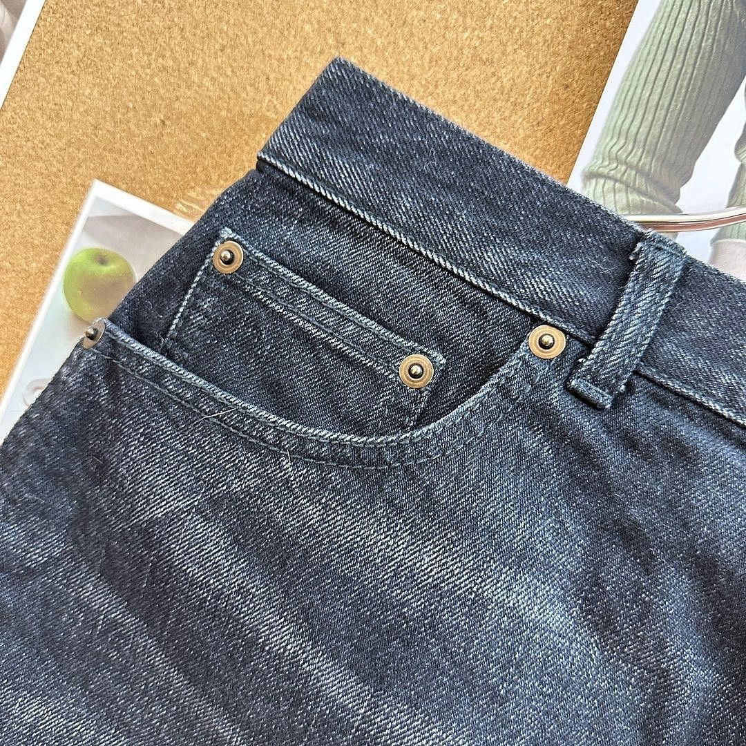 Saint Laurent Paris Saint Laurent Black Denim Mini Skirt Size 30 Size 30" / US 8 / IT 44 - 5 Thumbnail