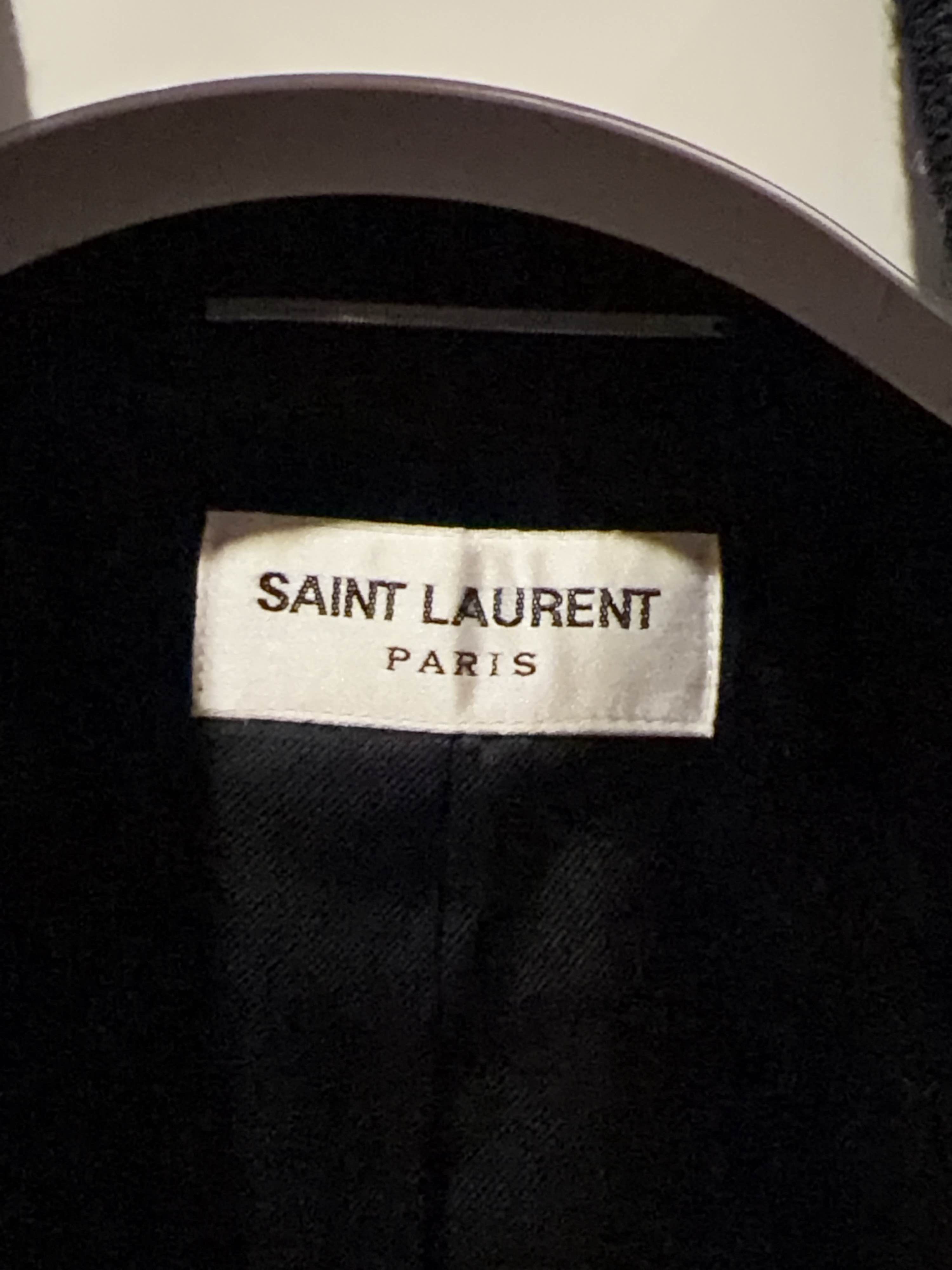 Saint Laurent Paris Saint Laurent Striped Wool Bomber Jacket Size 52 Size US L / EU 52-54 / 3 - 3 Thumbnail
