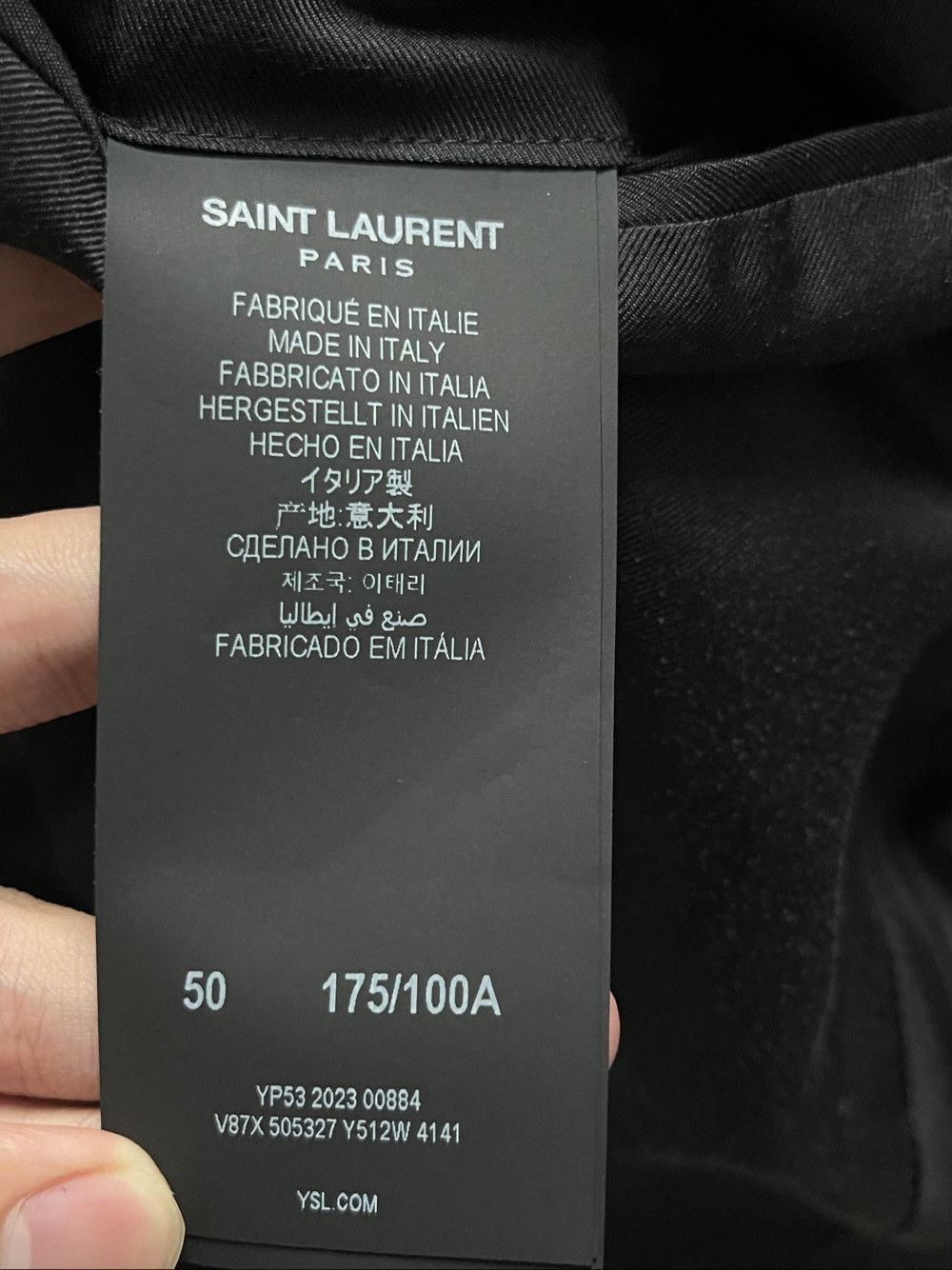 Saint Laurent Paris Saint Laurent Satin Lapel Blazer Size 40R Size 40R - 4 Thumbnail