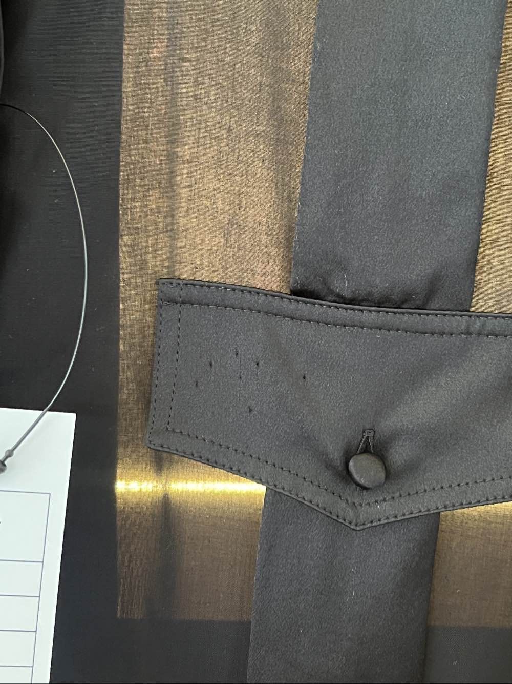 Saint Laurent Paris Saint Laurent Black Sheer Silk Button Up Shirt Size 36 Size XS / US 0-2 / IT 36-38 - 6 Thumbnail