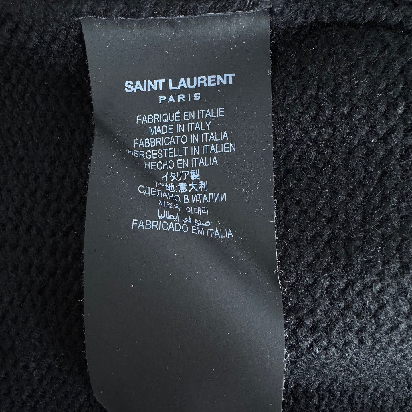 Saint Laurent Paris Saint Laurent Embroidered Logo Cashmere Cardigan Size S Size S / US 4 / IT 40 - 4 Thumbnail