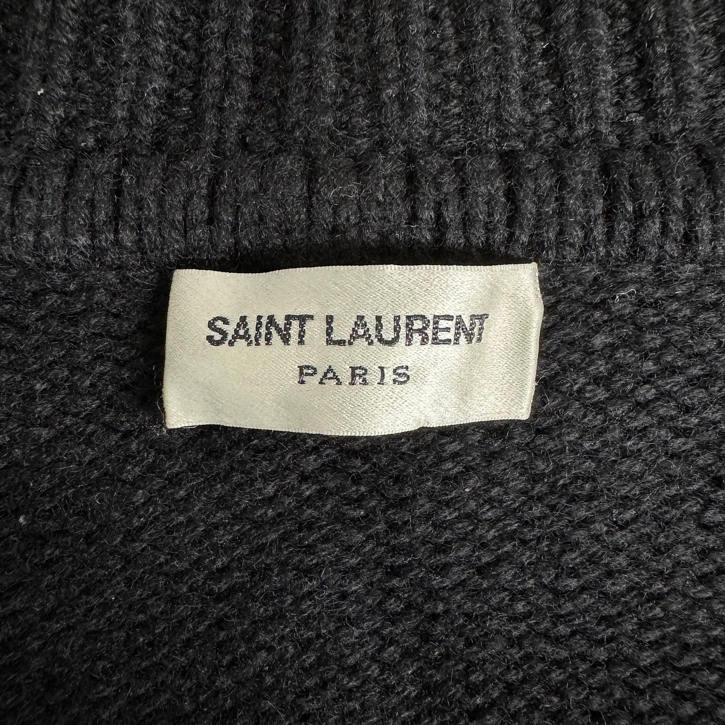 Saint Laurent Paris Saint Laurent Embroidered Logo Cashmere Cardigan Size S Size S / US 4 / IT 40 - 3 Thumbnail