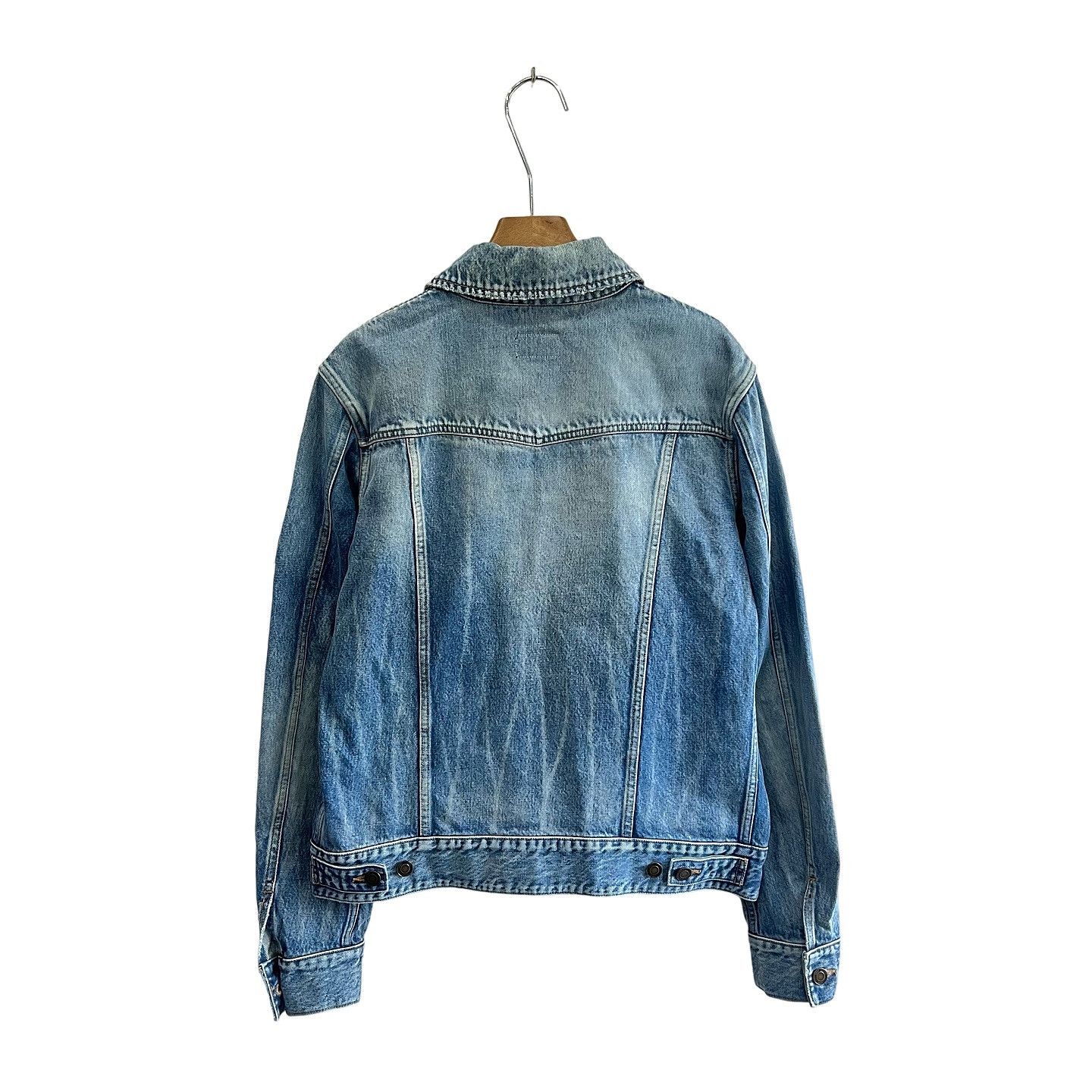 Saint Laurent Paris Saint Laurent Logo Patch Denim Jacket Size L Size US L / EU 52-54 / 3 - 2 Thumbnail
