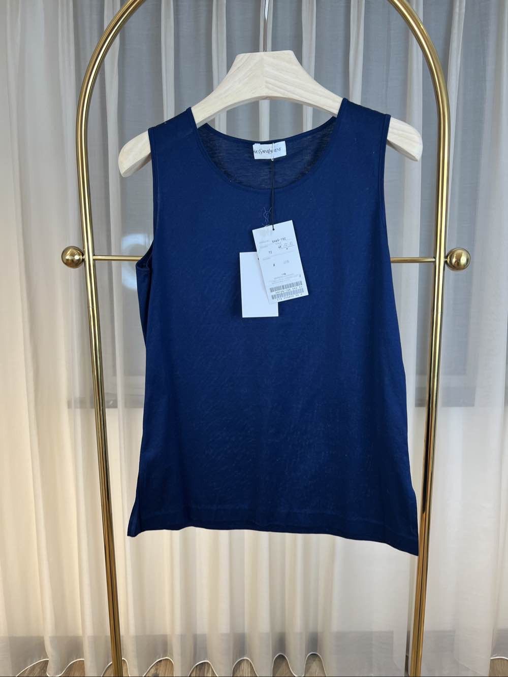Saint Laurent Paris Saint Laurent Cotton Logo Tank Top Size M Size M / US 6-8 / IT 42-44 - 8 Thumbnail