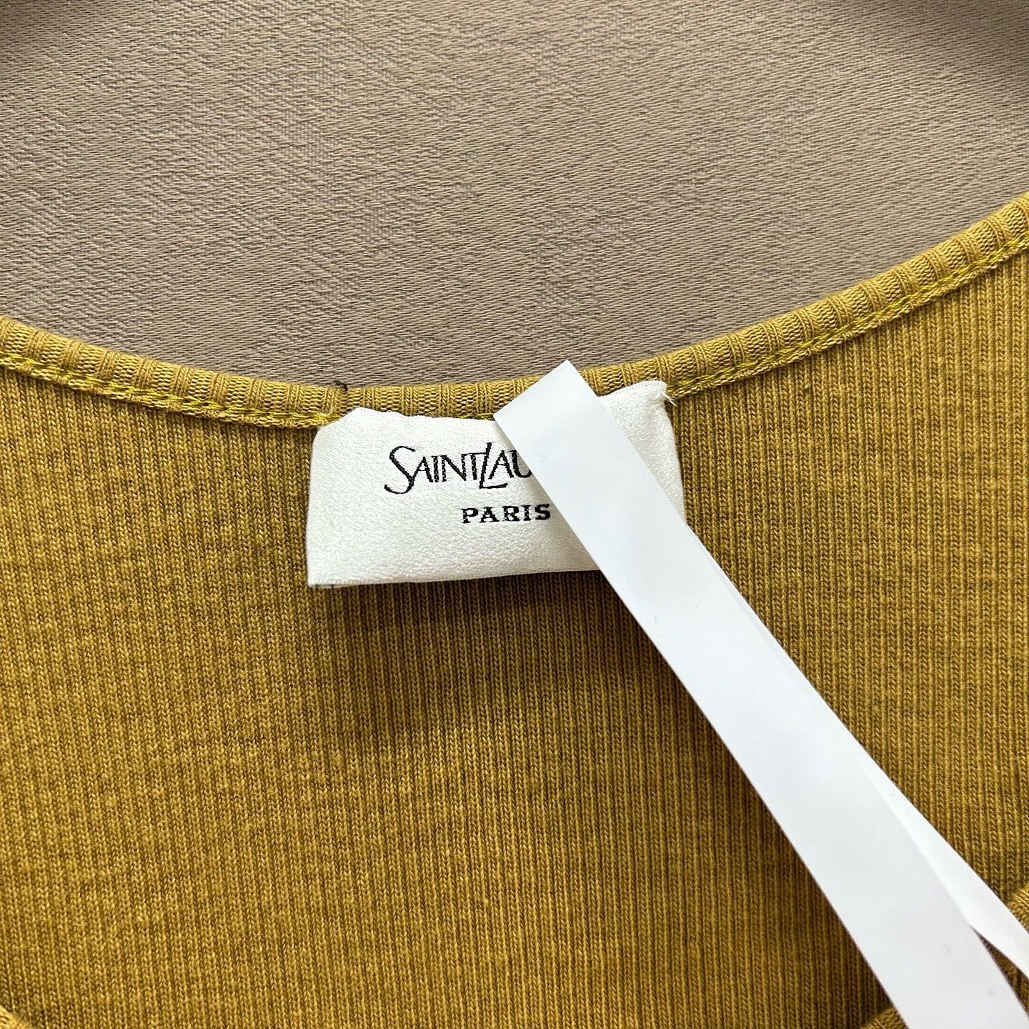 Saint Laurent Paris Saint Laurent Cassandre Ribbed Tank Top Size M Size US M / EU 48-50 / 2 - 3 Thumbnail
