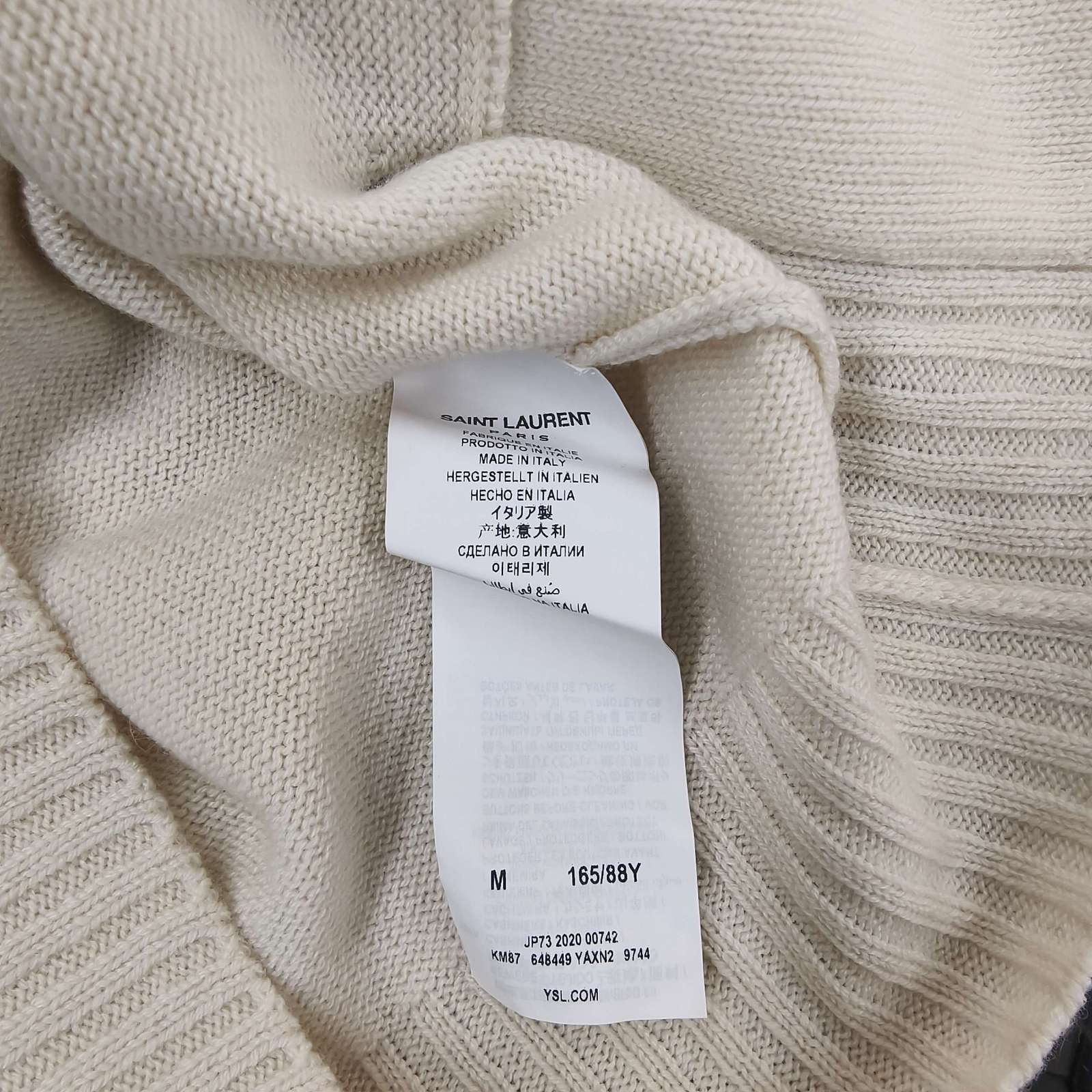 Saint Laurent Paris Saint Laurent Cashmere Trim Cardigan Size M Size M / US 6-8 / IT 42-44 - 3 Thumbnail