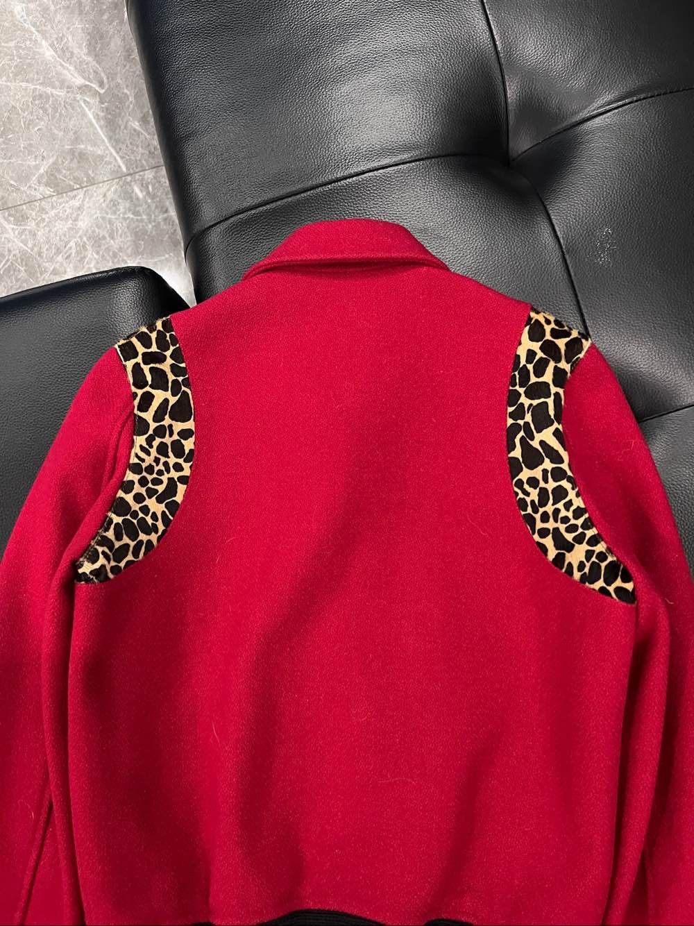 Saint Laurent Paris Saint Laurent Leopard Trim Varsity Jacket Size FR 34 Size XS / US 0-2 / IT 36-38 - 7 Thumbnail