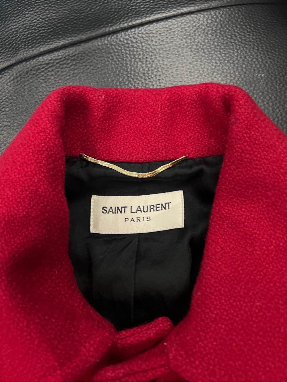 Saint Laurent Paris Saint Laurent Leopard Trim Varsity Jacket Size FR 34 Size XS / US 0-2 / IT 36-38 - 12 Thumbnail
