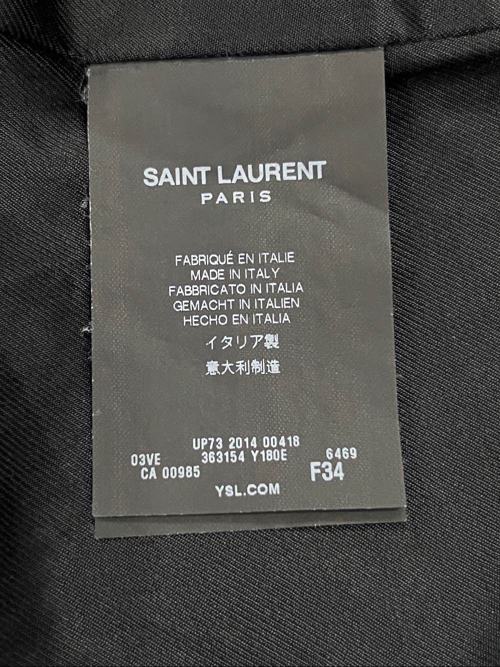 Saint Laurent Paris Saint Laurent Leopard Trim Varsity Jacket Size FR 34 Size XS / US 0-2 / IT 36-38 - 4 Thumbnail