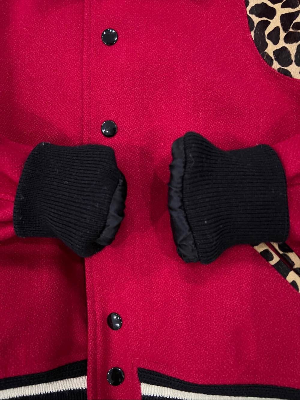 Saint Laurent Paris Saint Laurent Leopard Trim Varsity Jacket Size FR 34 Size XS / US 0-2 / IT 36-38 - 5 Thumbnail
