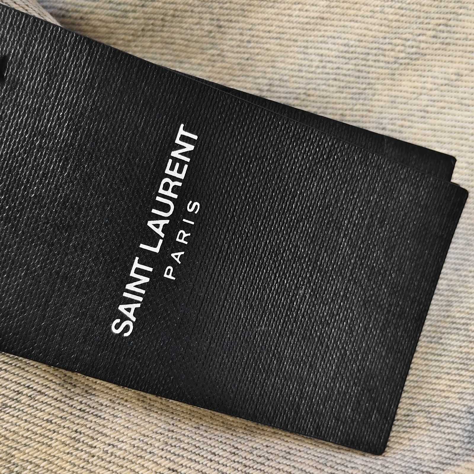 Saint Laurent Paris Saint Laurent Light Blue Denim Crop Top Size 40 Size M / US 6-8 / IT 42-44 - 11 Thumbnail