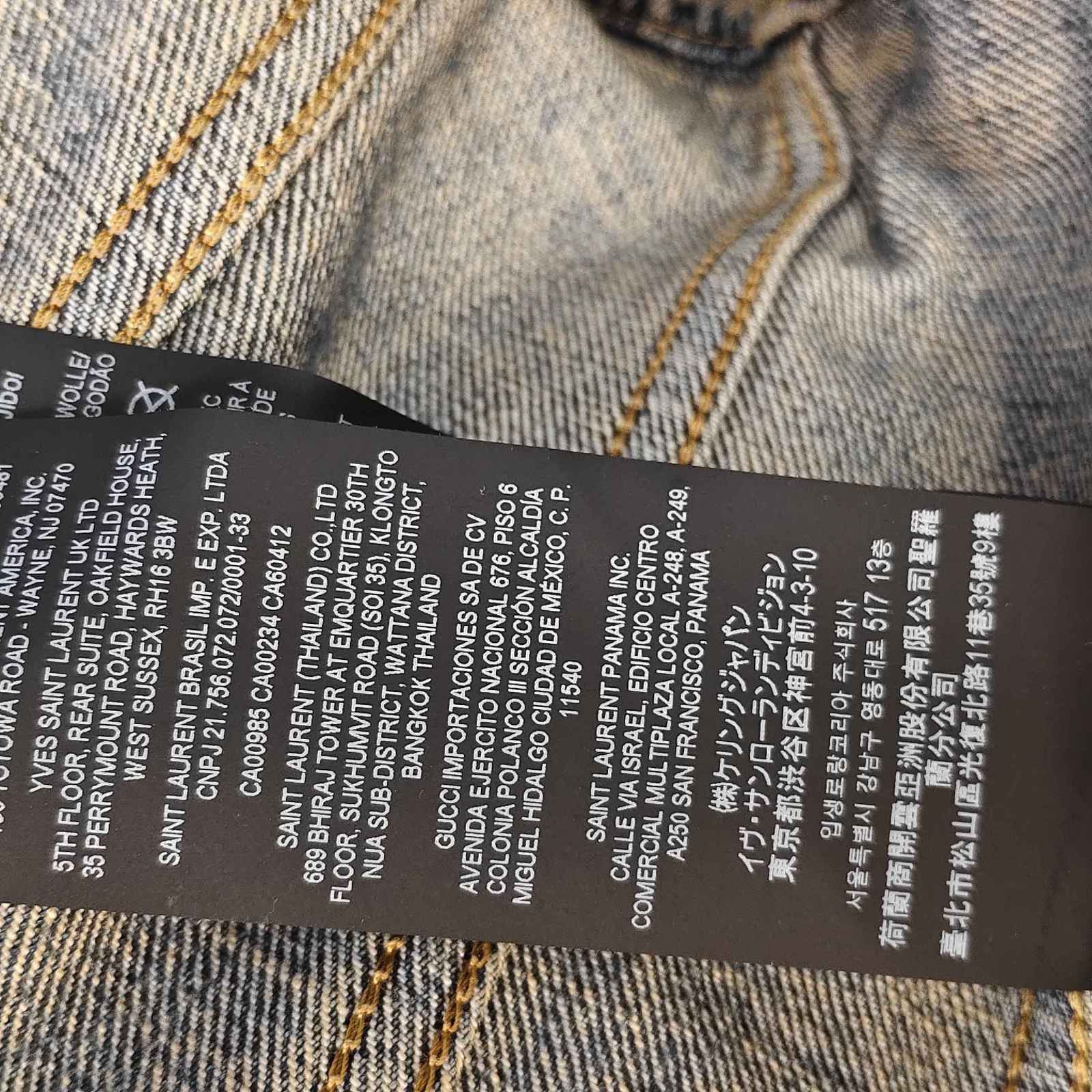 Saint Laurent Paris Saint Laurent Light Blue Denim Crop Top Size 40 Size M / US 6-8 / IT 42-44 - 13 Thumbnail