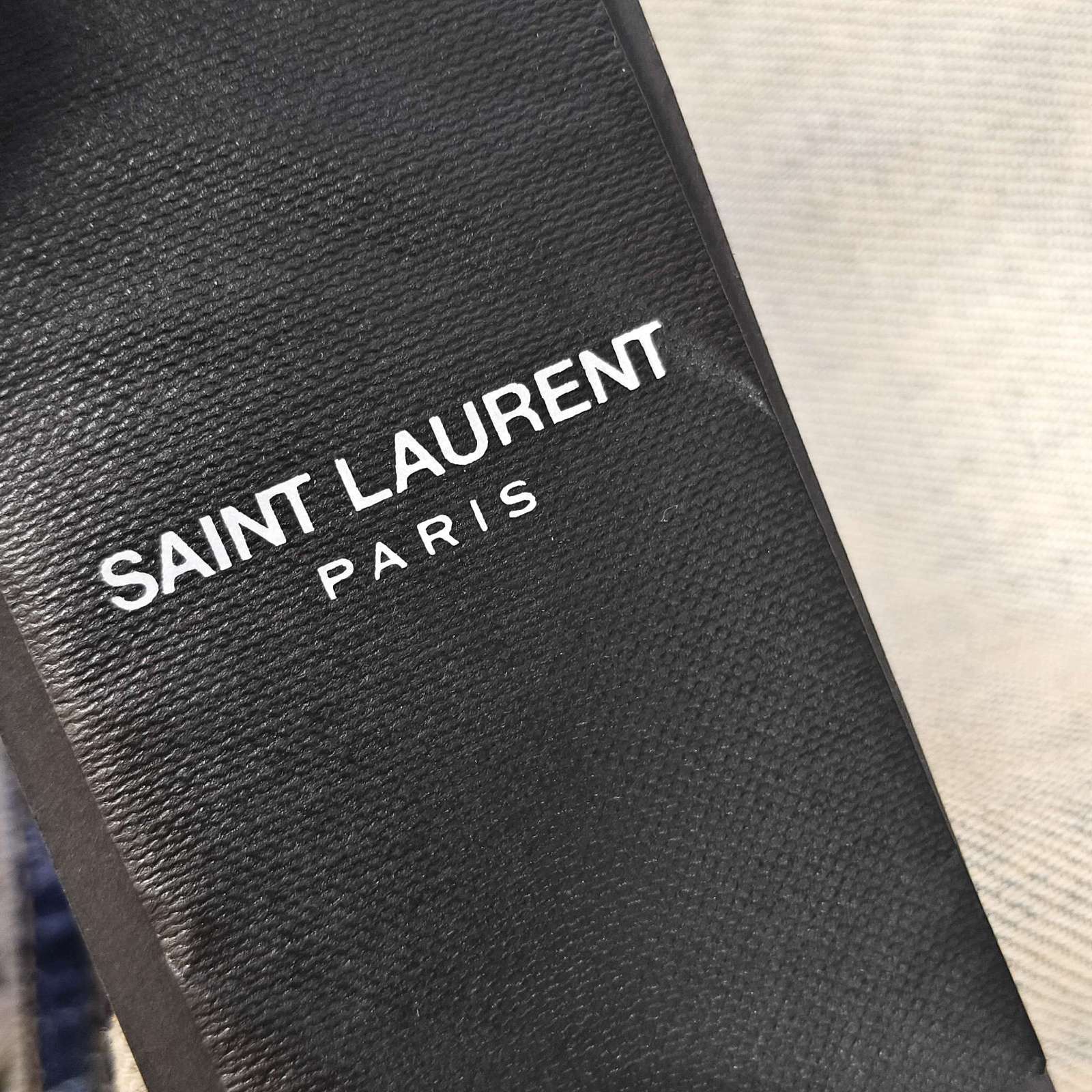 Saint Laurent Paris Saint Laurent Light Blue Denim Crop Top Size 40 Size M / US 6-8 / IT 42-44 - 12 Thumbnail