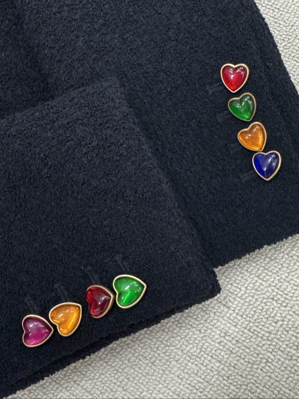 Saint Laurent Paris Saint Laurent Heart Button Wool Jacket Size 42 Size M / US 6-8 / IT 42-44 - 4 Thumbnail