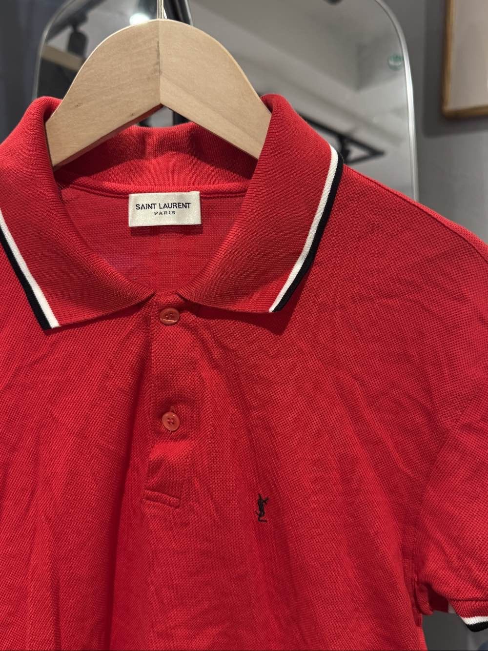 Saint Laurent Paris Saint Laurent Logo Embroidery Polo Shirt Size S Size US S / EU 44-46 / 1 - 5 Thumbnail