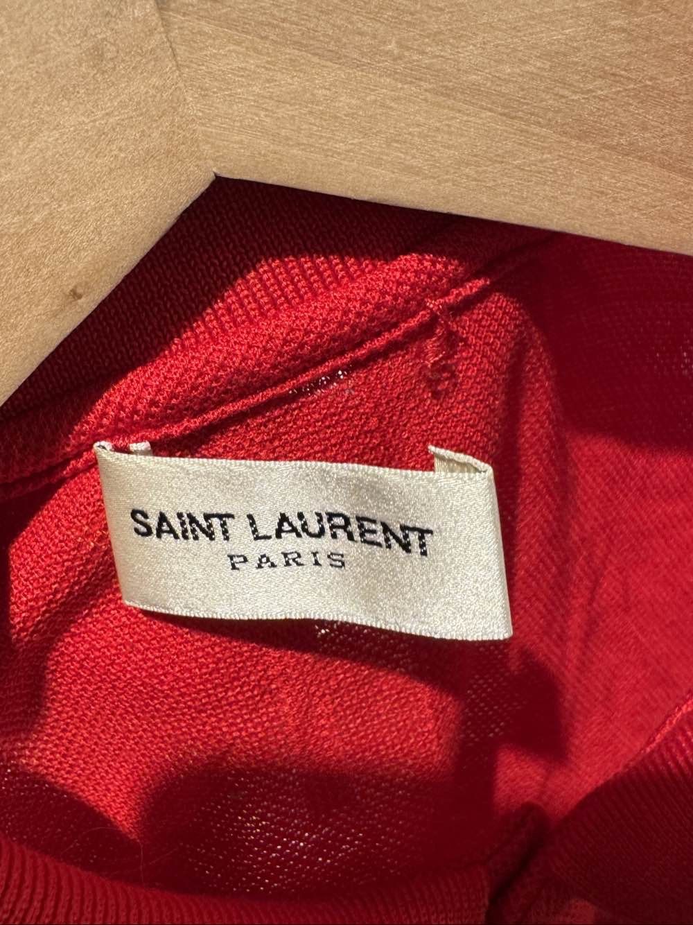 Saint Laurent Paris Saint Laurent Logo Embroidery Polo Shirt Size S Size US S / EU 44-46 / 1 - 6 Thumbnail