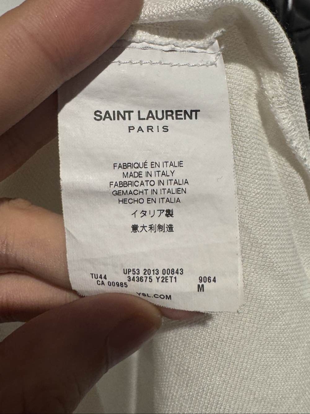 Saint Laurent Paris Saint Laurent Embroidered Logo Polo Shirt Size M Size US M / EU 48-50 / 2 - 4 Thumbnail