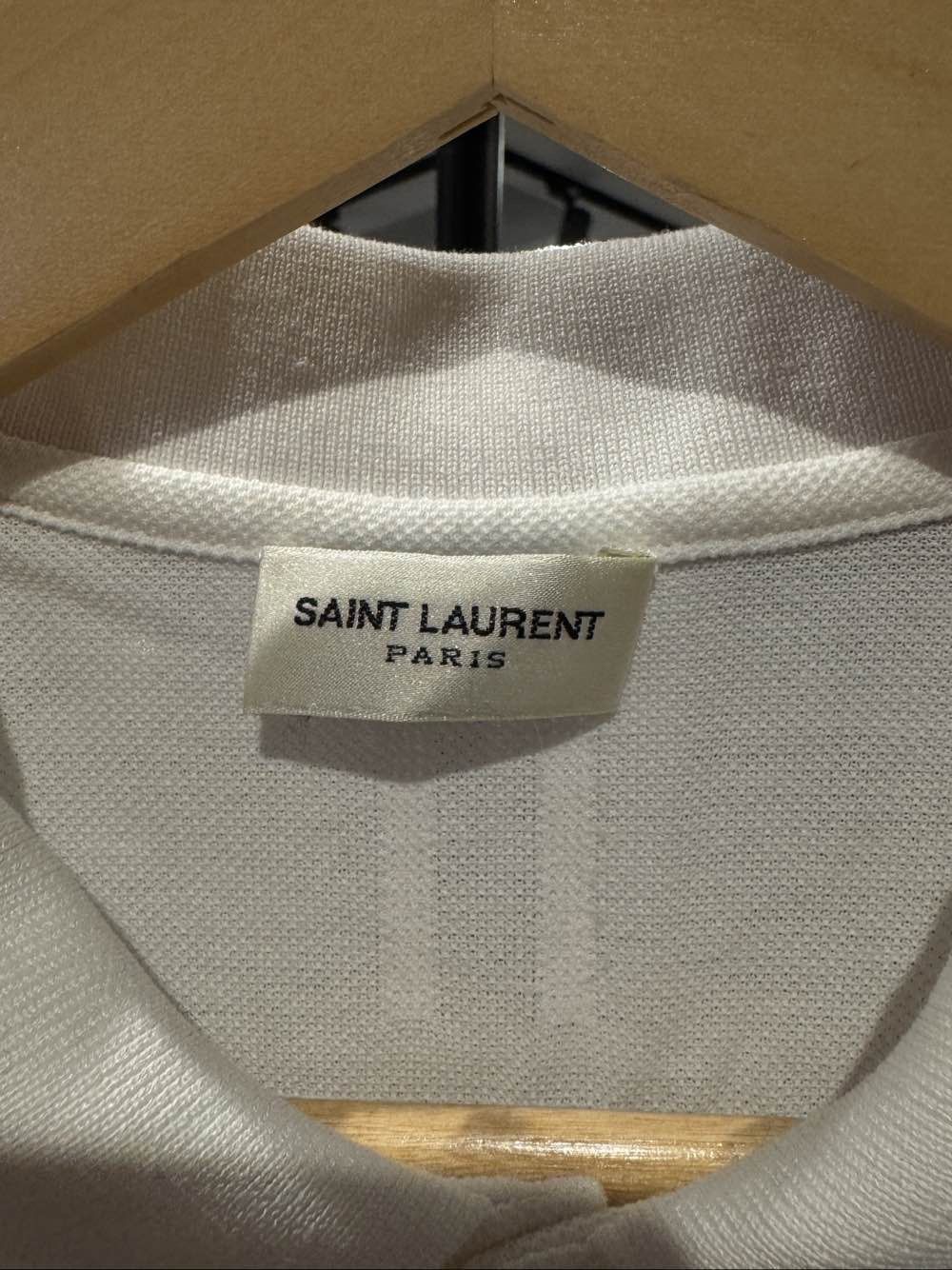 Saint Laurent Paris Saint Laurent Embroidered Logo Polo Shirt Size M Size US M / EU 48-50 / 2 - 3 Thumbnail