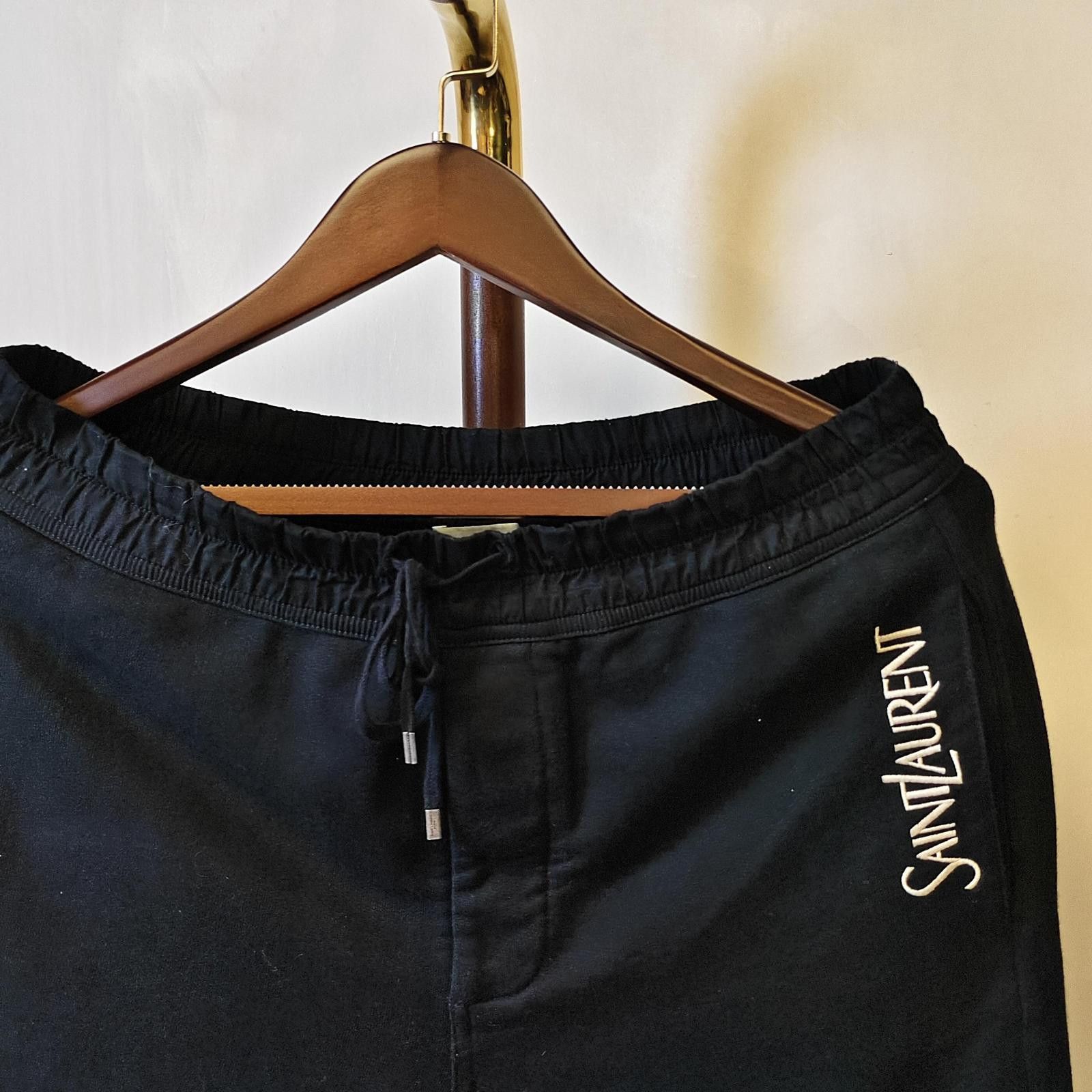 Saint Laurent Paris Saint Laurent Logo Print Sweatpants Size L Size US 34 / EU 50 - 6 Thumbnail