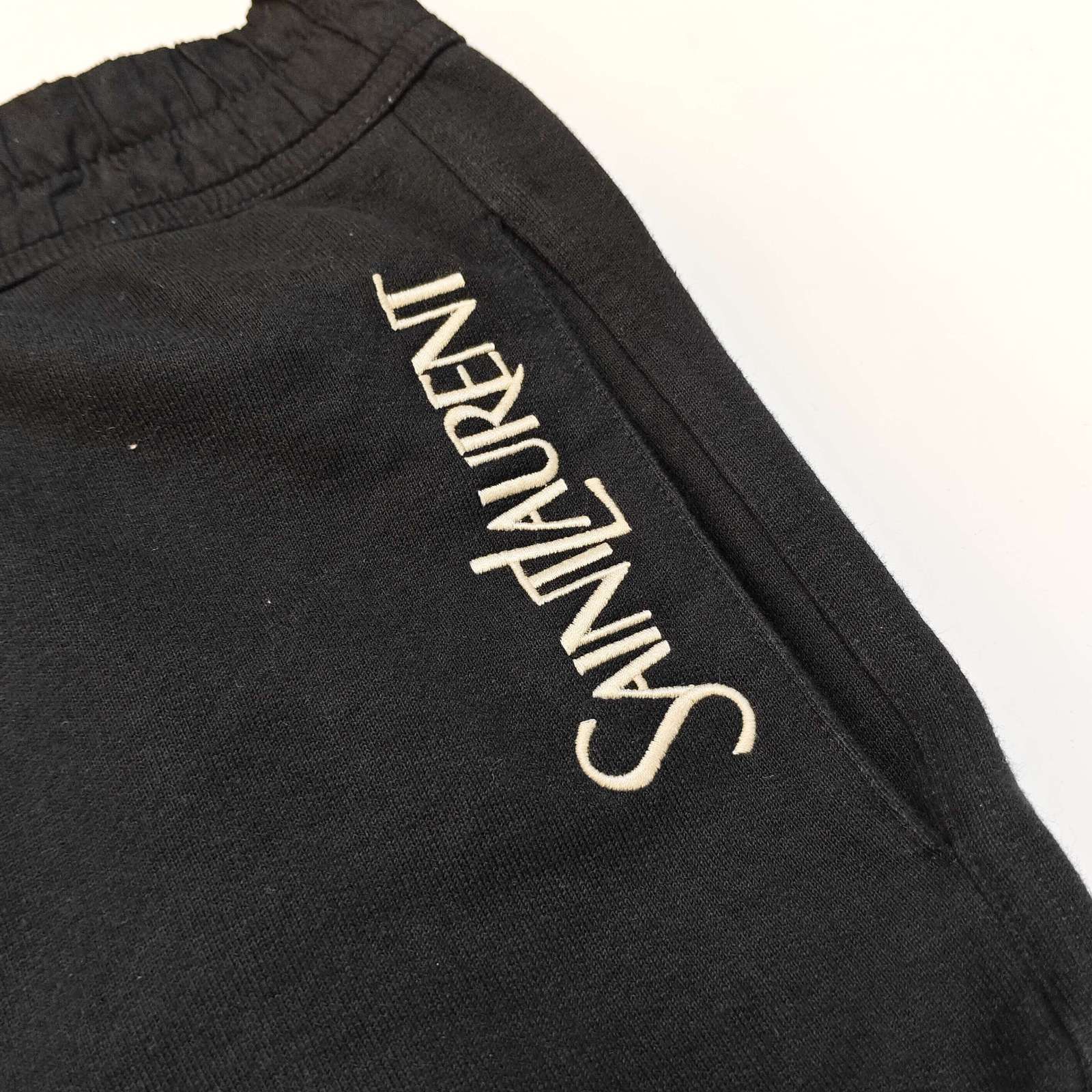 Saint Laurent Paris Saint Laurent Logo Print Sweatpants Size L Size US 34 / EU 50 - 8 Thumbnail