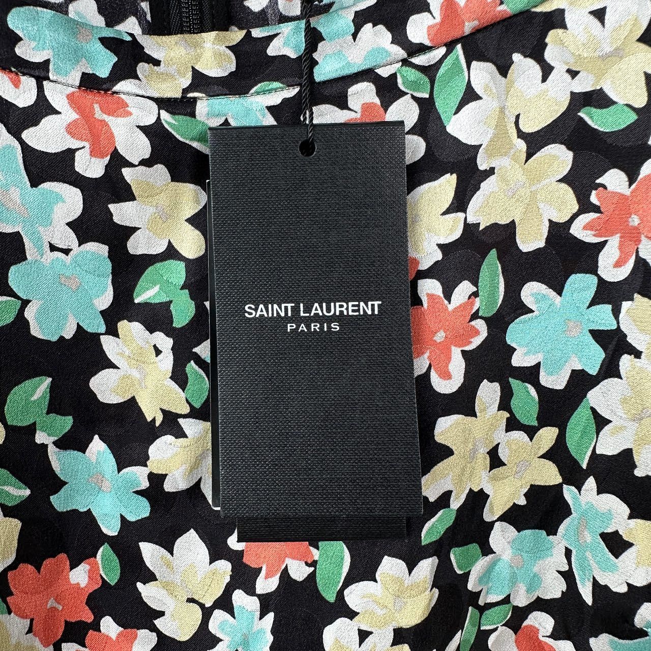 Saint Laurent Paris Saint Laurent Floral Mini Dress Size 38 Size S / US 4 / IT 40 - 5 Thumbnail