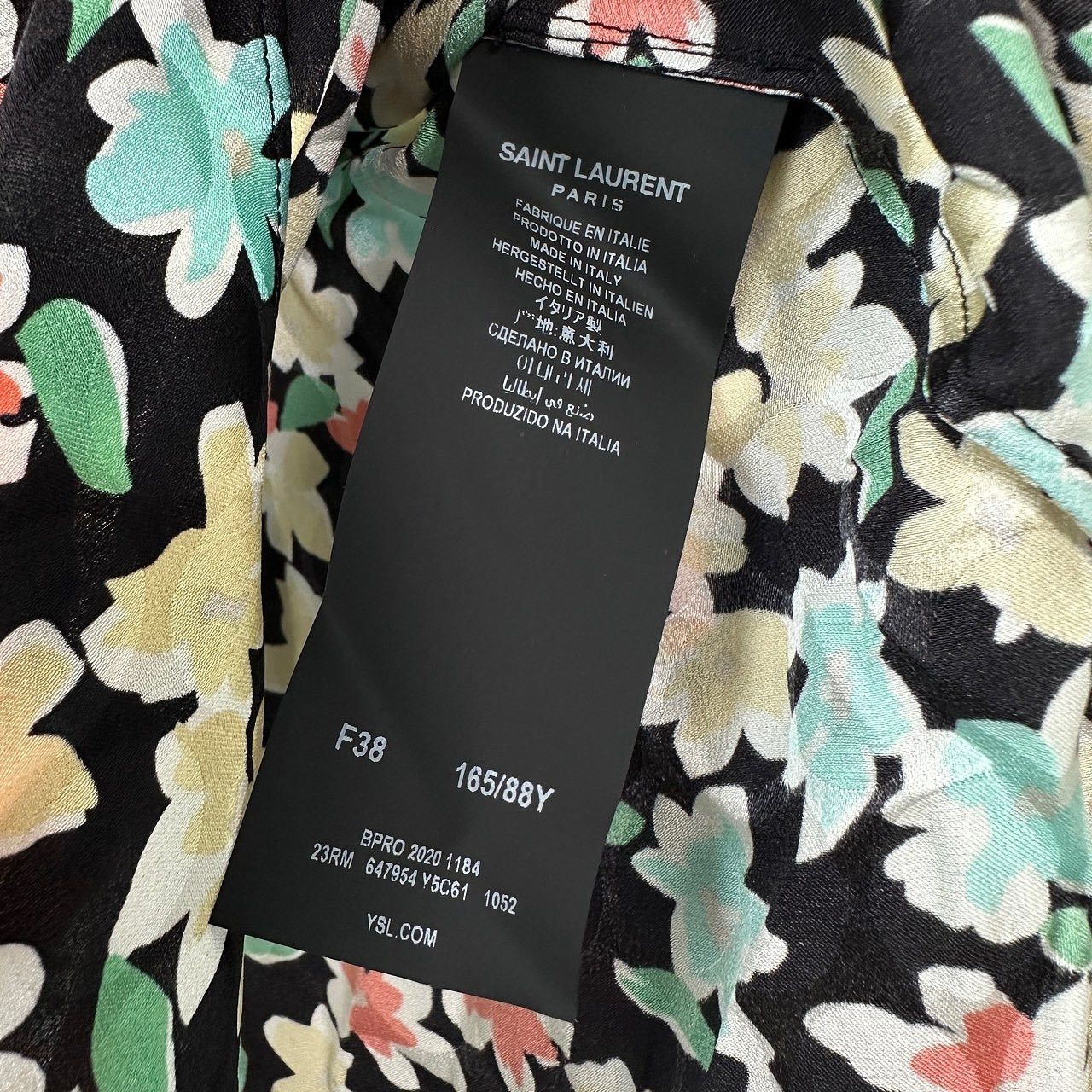 Saint Laurent Paris Saint Laurent Floral Mini Dress Size 38 Size S / US 4 / IT 40 - 4 Thumbnail