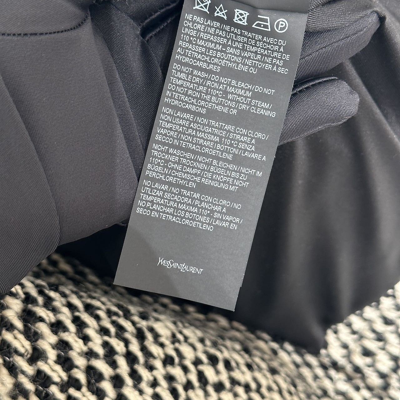 Saint Laurent Paris Saint Laurent Houndstooth Wool Double-Breasted Jacket Size 3 Size XS / US 0-2 / IT 36-38 - 8 Thumbnail