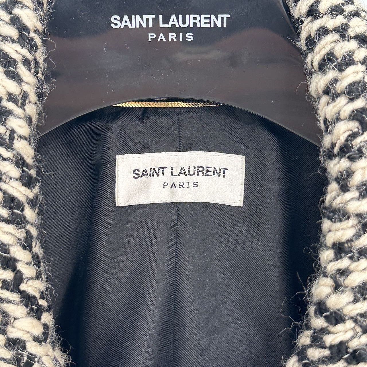 Saint Laurent Paris Saint Laurent Houndstooth Wool Double-Breasted Jacket Size 3 Size XS / US 0-2 / IT 36-38 - 3 Thumbnail