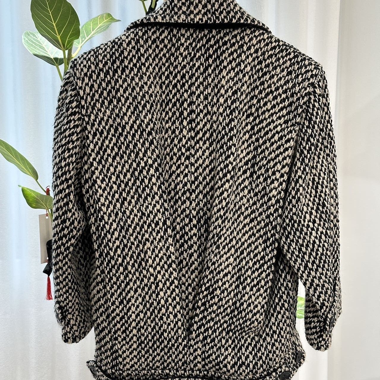 Saint Laurent Paris Saint Laurent Houndstooth Wool Double-Breasted Jacket Size 3 Size XS / US 0-2 / IT 36-38 - 2 Thumbnail