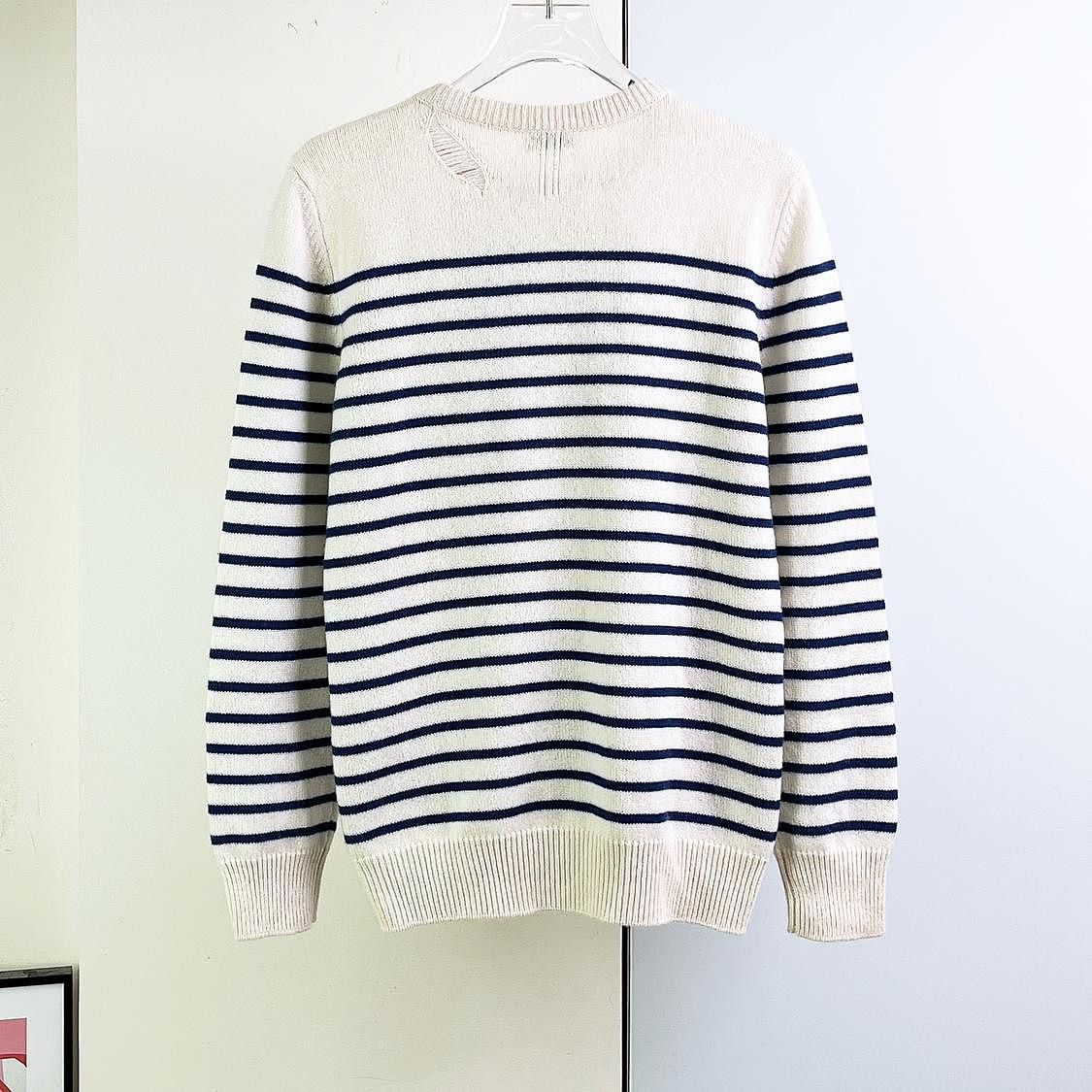 Saint Laurent Paris Saint Laurent Striped Cashmere Sweater Size M Size M / US 6-8 / IT 42-44 - 2 Thumbnail