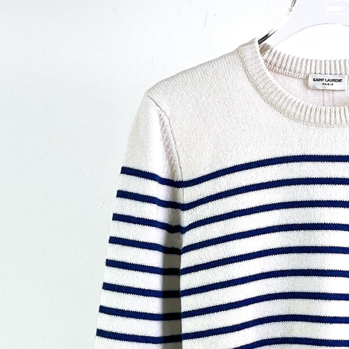 Saint Laurent Paris Saint Laurent Striped Cashmere Sweater Size M Size M / US 6-8 / IT 42-44 - 6 Thumbnail
