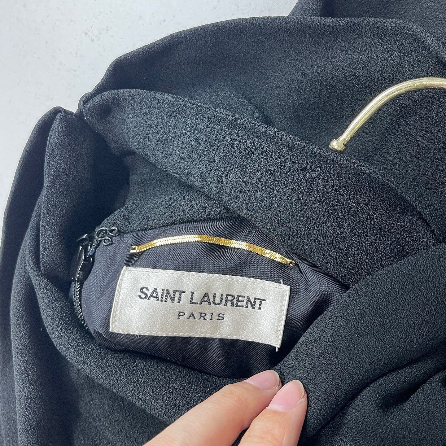 Saint Laurent Paris Saint Laurent Bow Tie Long Sleeve Mini Dress Size 36 Size XS / US 0-2 / IT 36-38 - 3 Thumbnail
