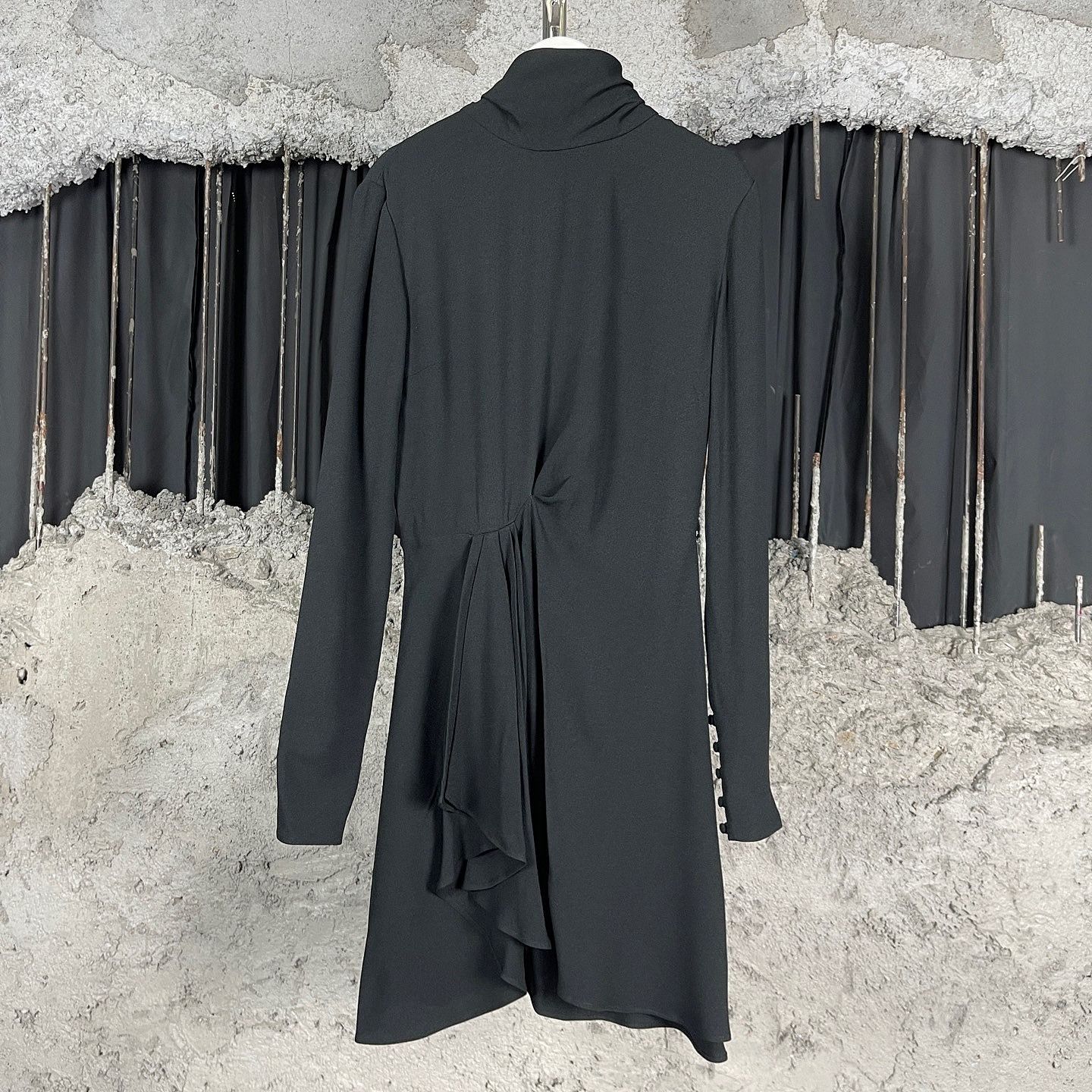 Saint Laurent Paris Saint Laurent Bow Tie Long Sleeve Mini Dress Size 36 Size XS / US 0-2 / IT 36-38 - 2 Thumbnail